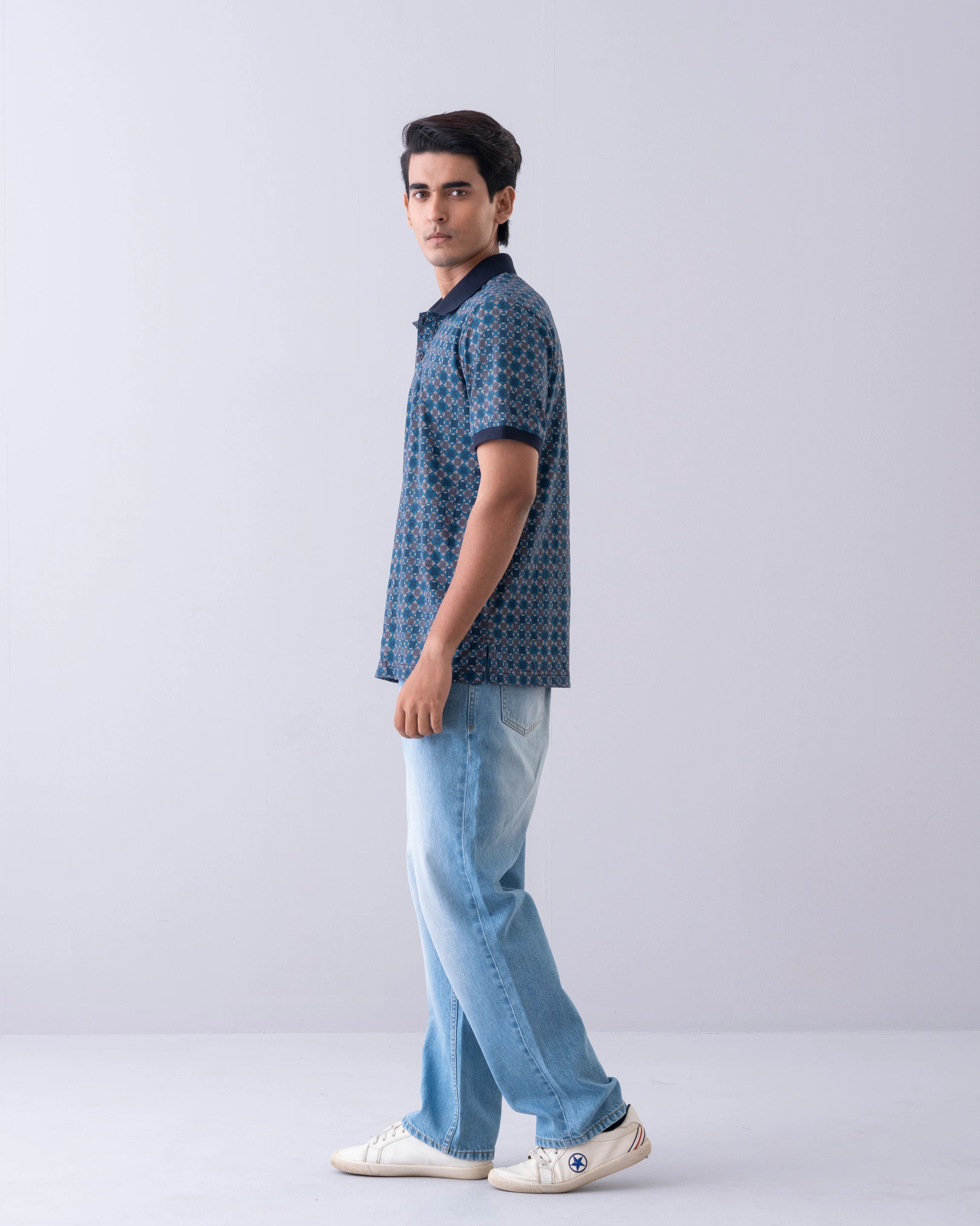 Regular Fit Printed Polo Shirt - Image 3