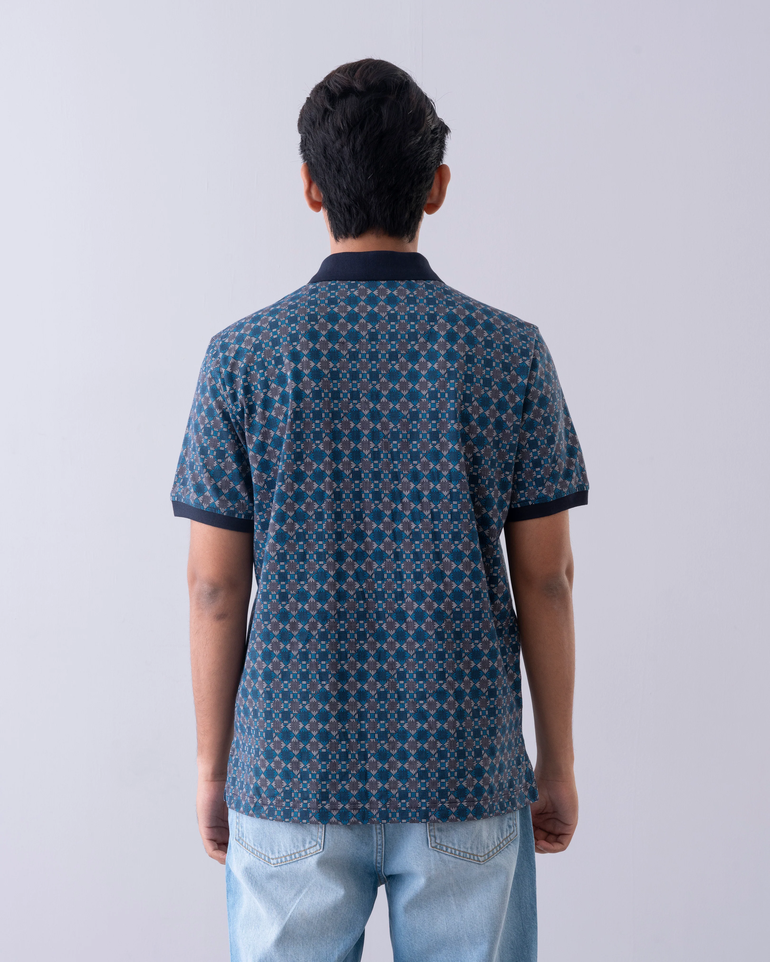 Regular Fit Printed Polo Shirt - Image 4