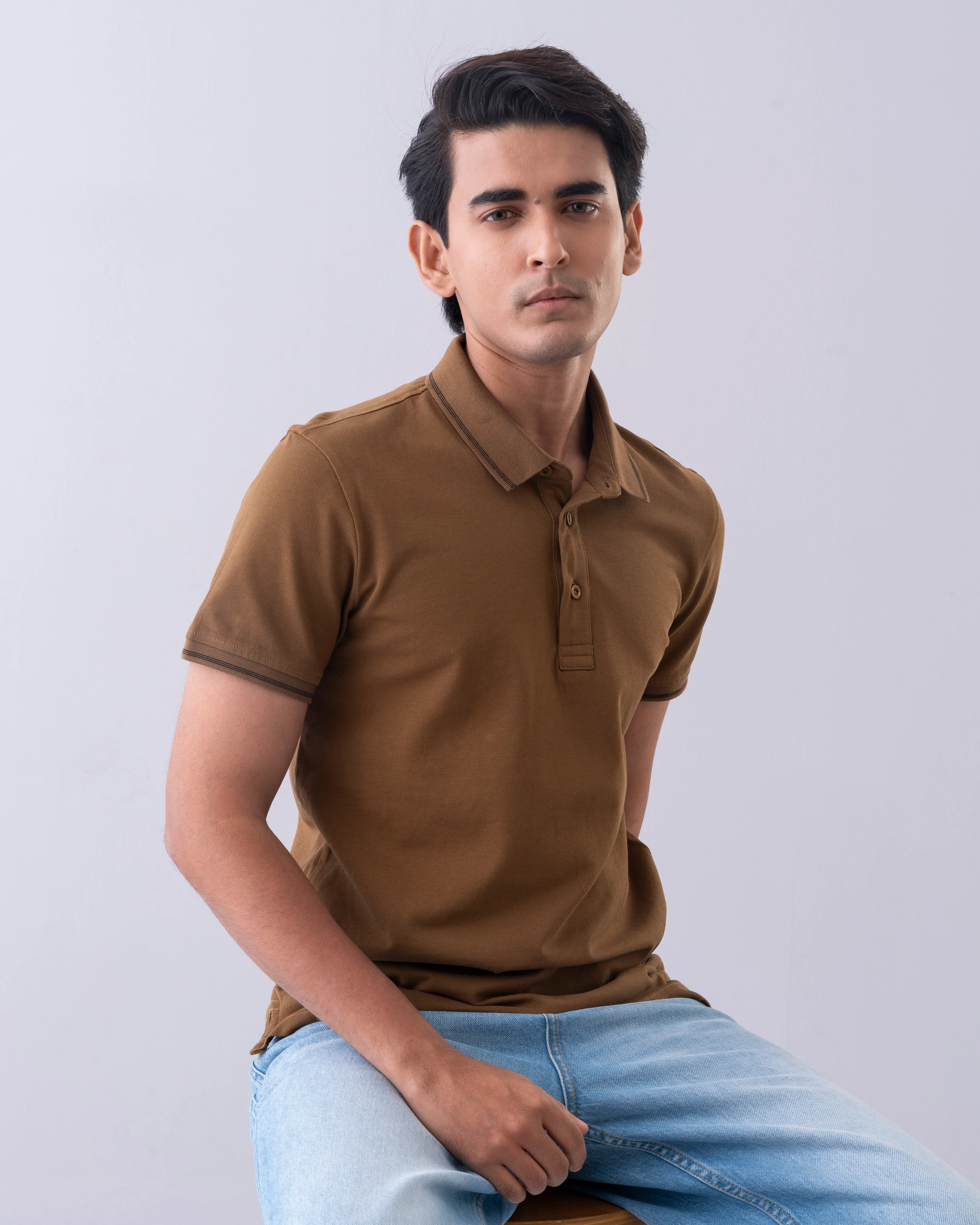 Regular Fit Mercerized Polo Shirt - Image 6