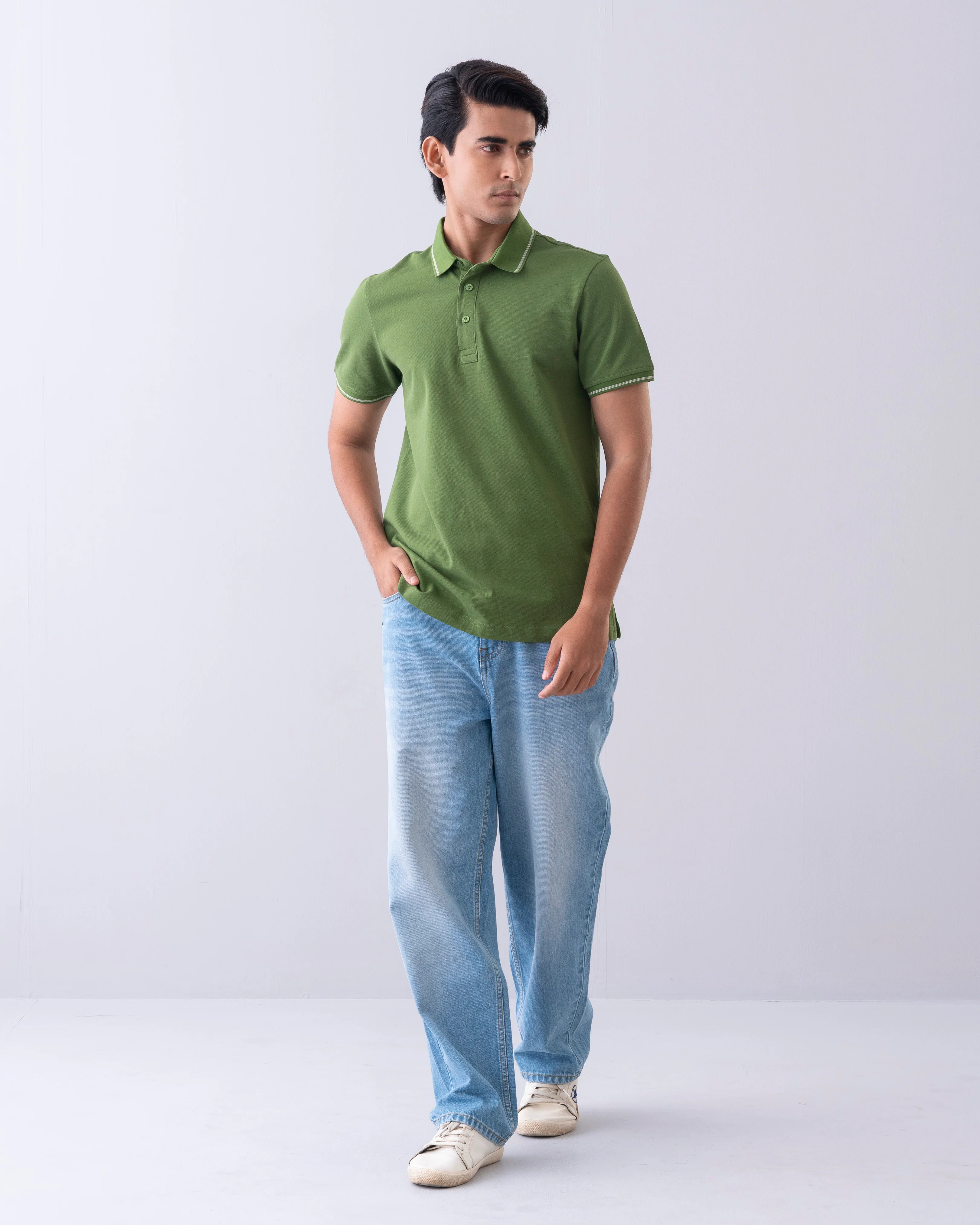 Regular Fit Mercerized Polo Shirt - Image 8