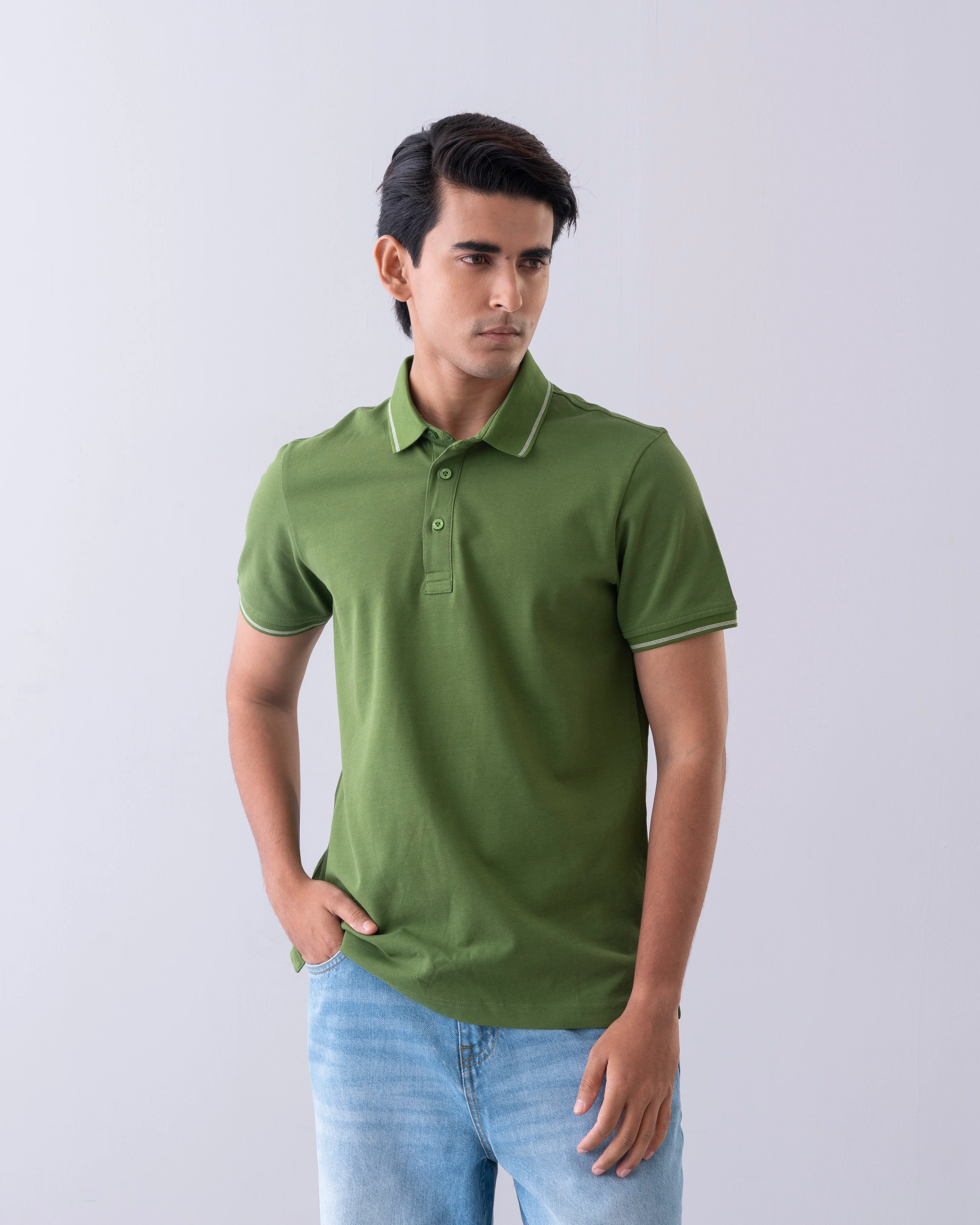 Regular Fit Mercerized Polo Shirt - Image 9