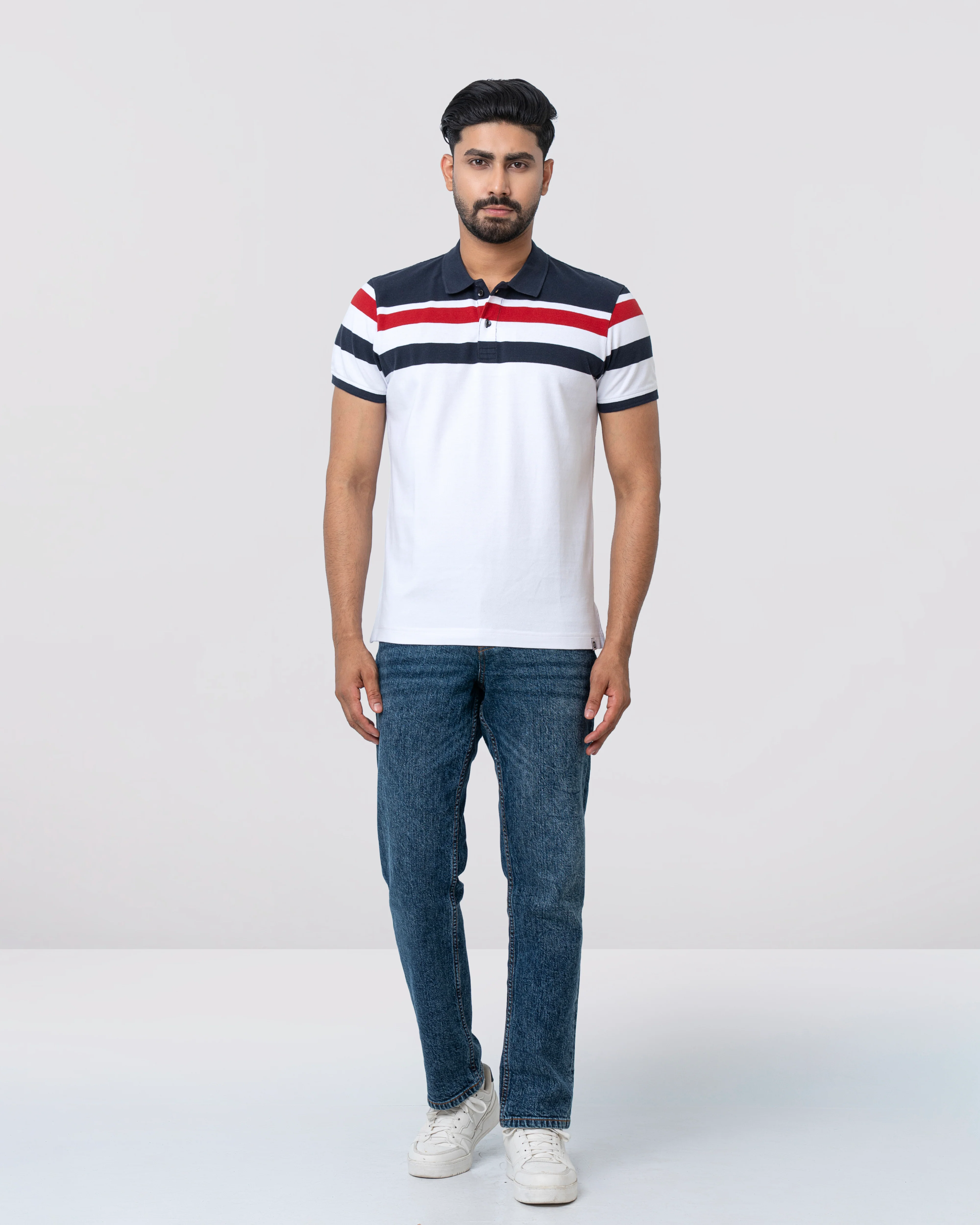 Regular Fit Yarn-Dyed Polo Shirt