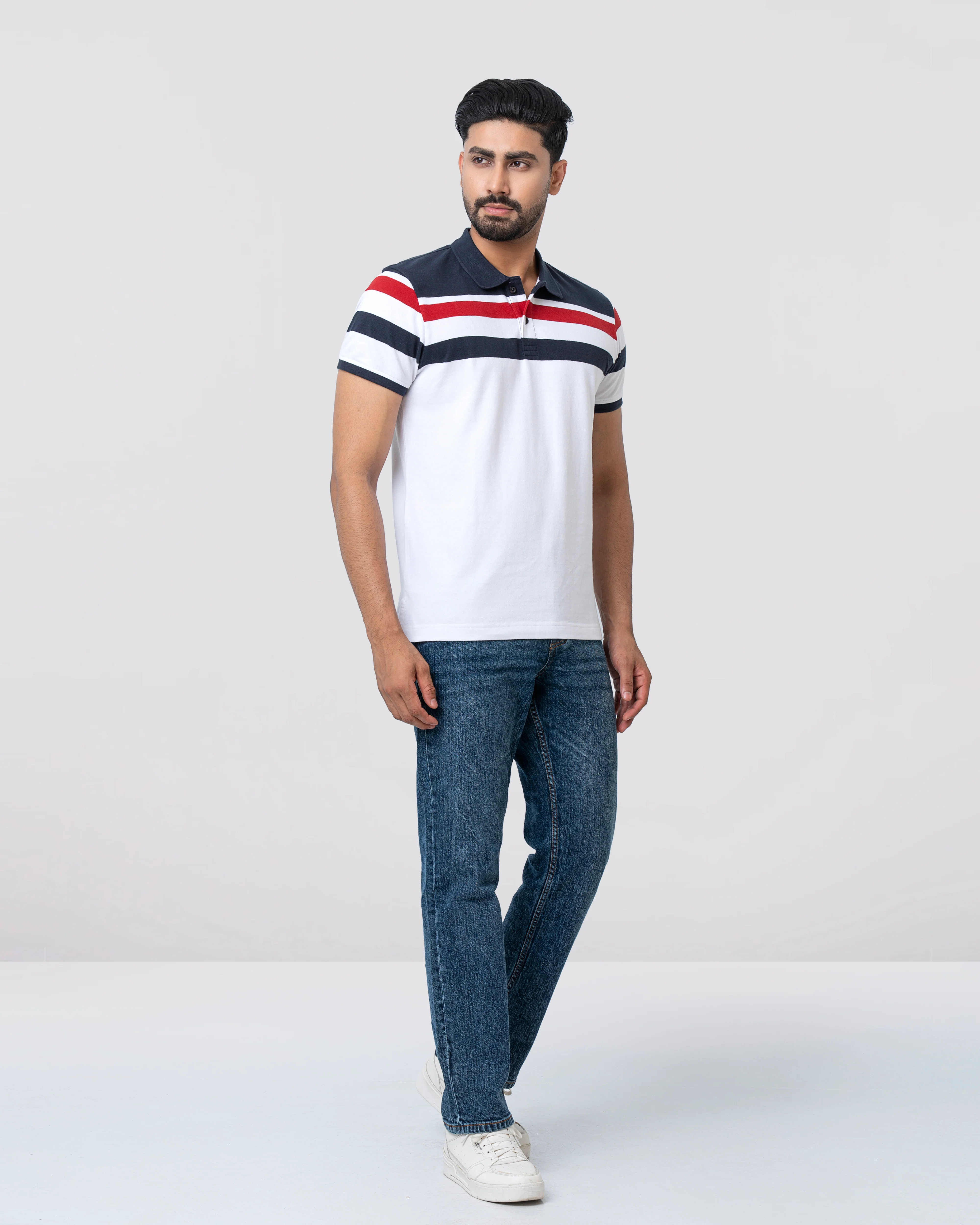 Regular Fit Yarn-Dyed Polo Shirt - Image 3