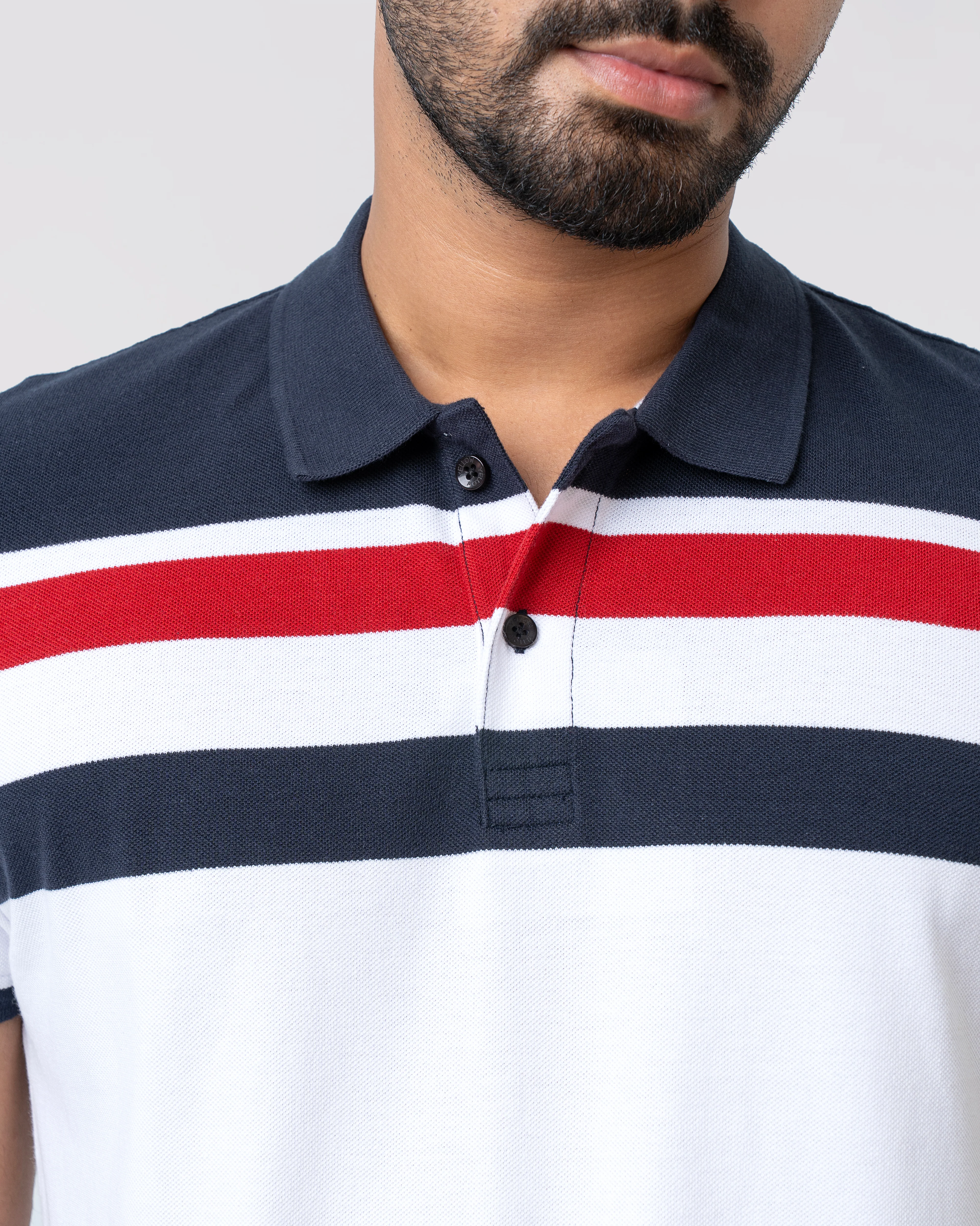 Regular Fit Yarn-Dyed Polo Shirt - Image 5