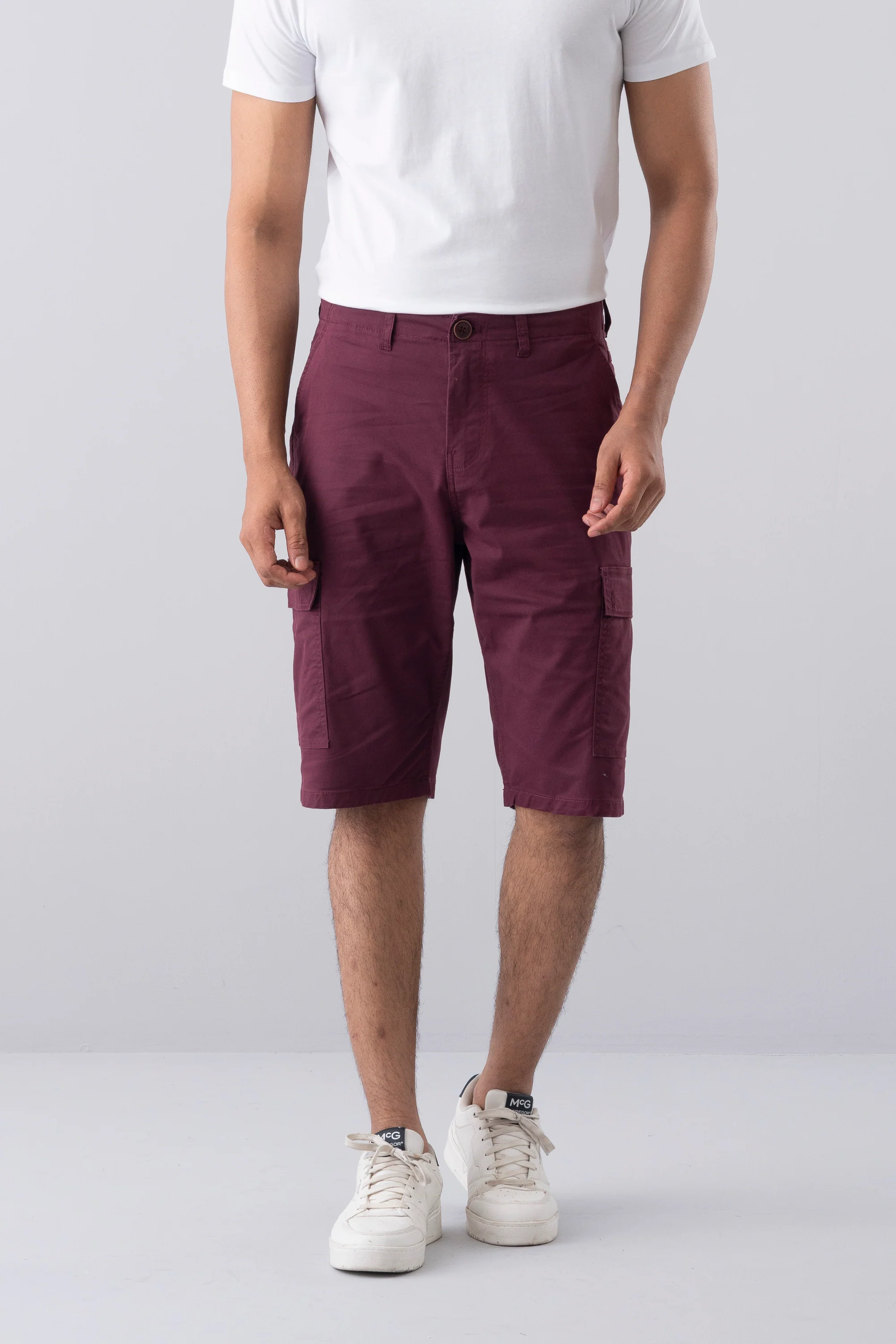 Regular Fit Solid Shorts