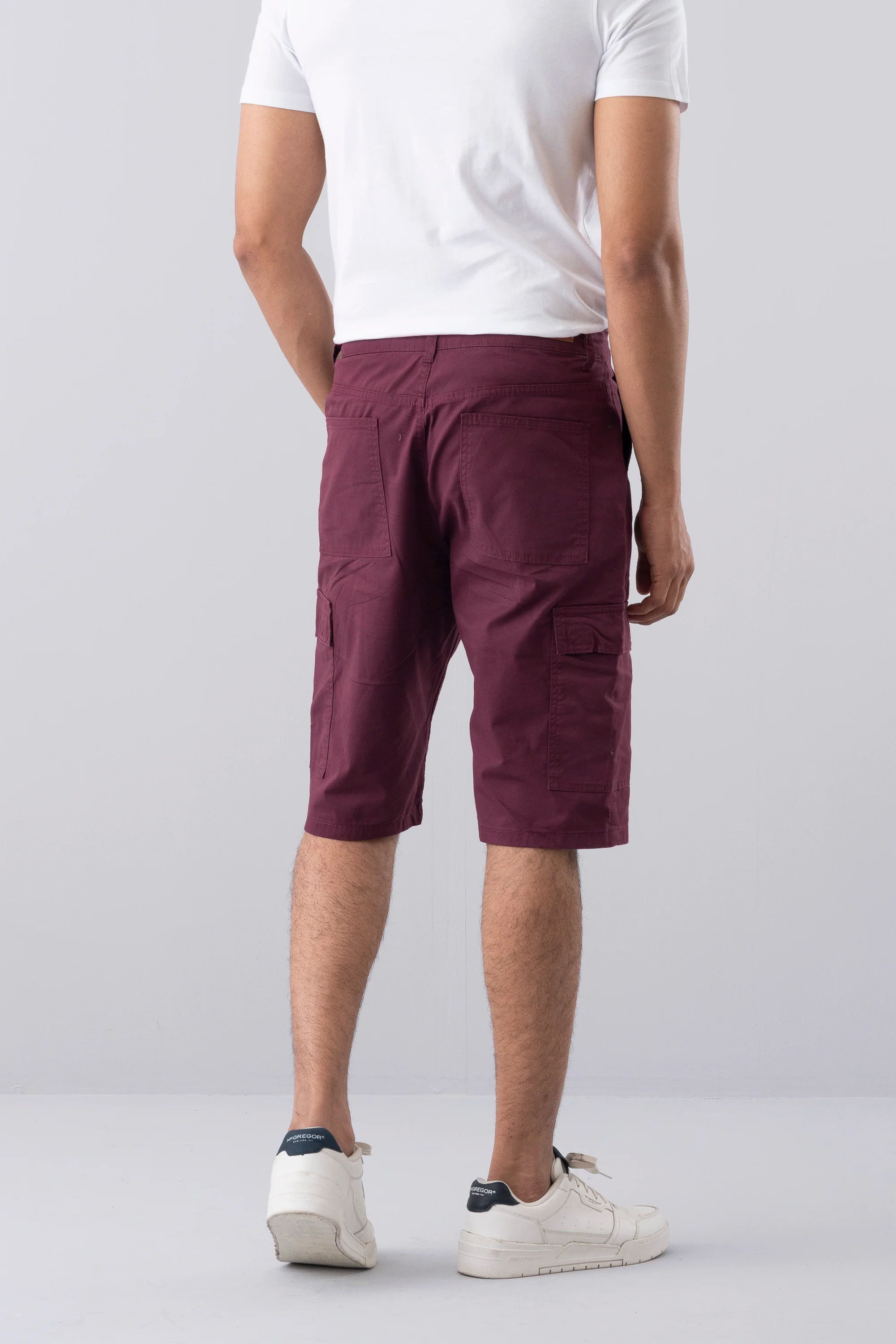 Regular Fit Solid Shorts - Image 4