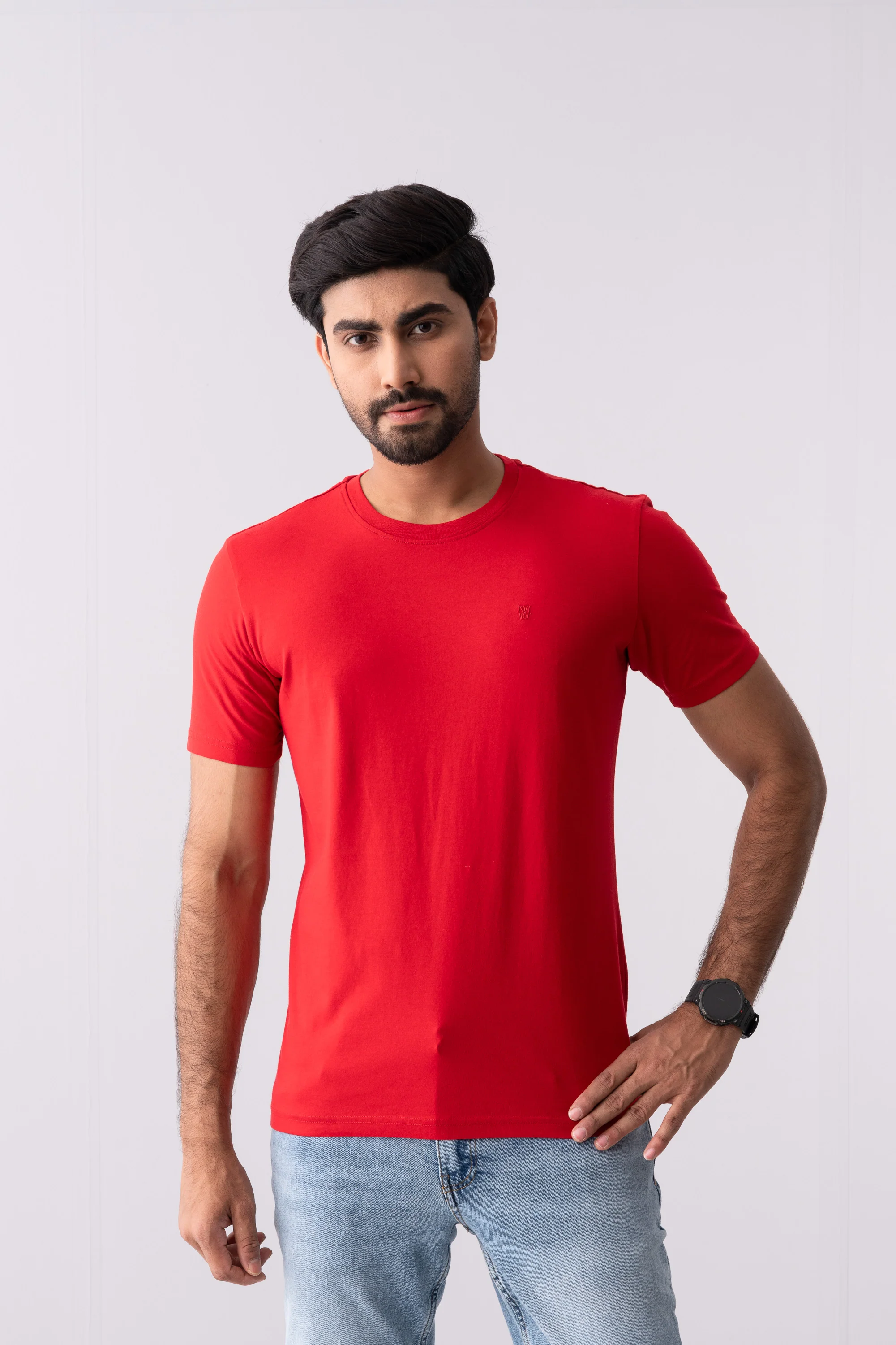 Regular Fit Solid T-Shirt - Image 2