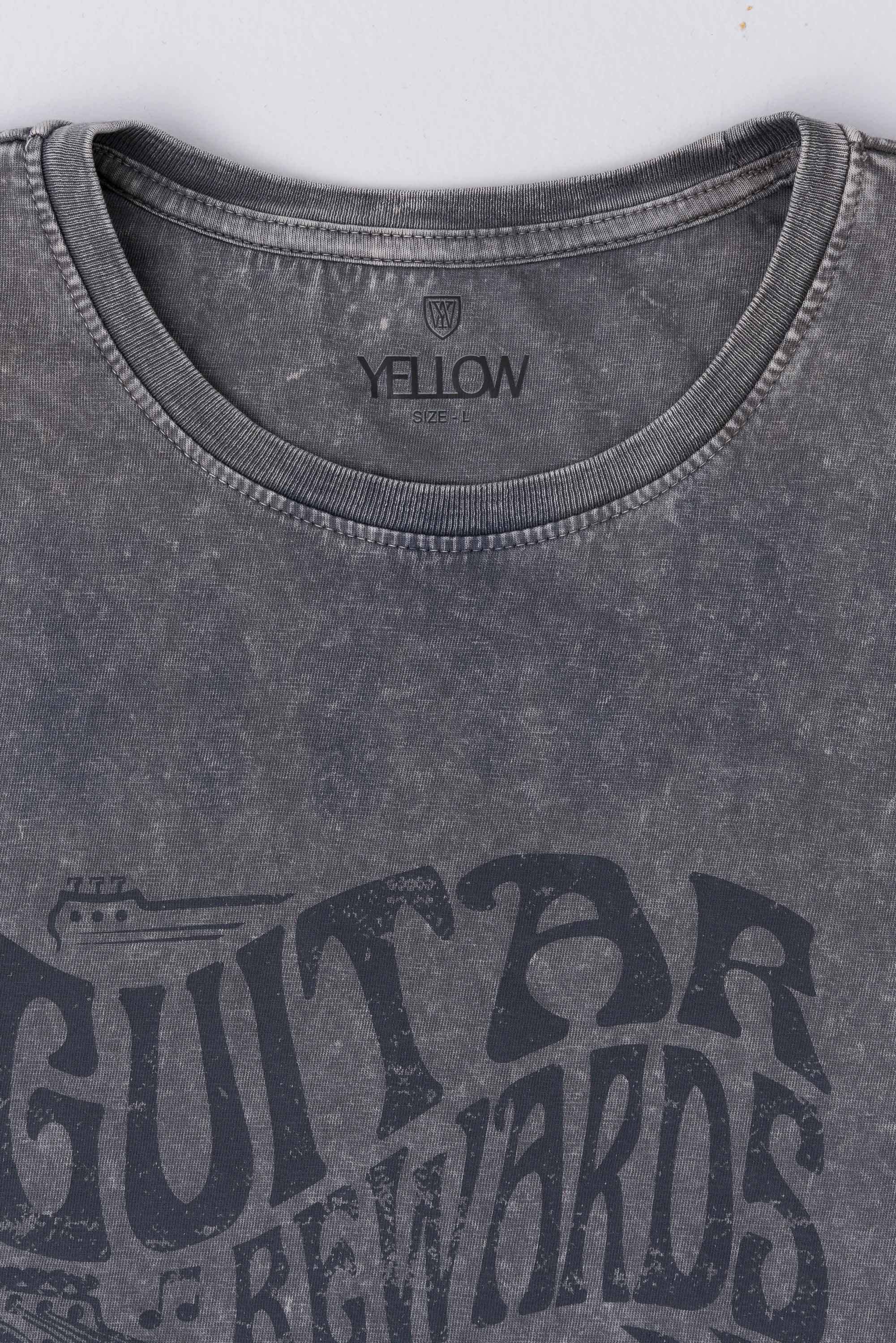 Regular Fit Vintage Wash Printed T-Shirt - Image 6