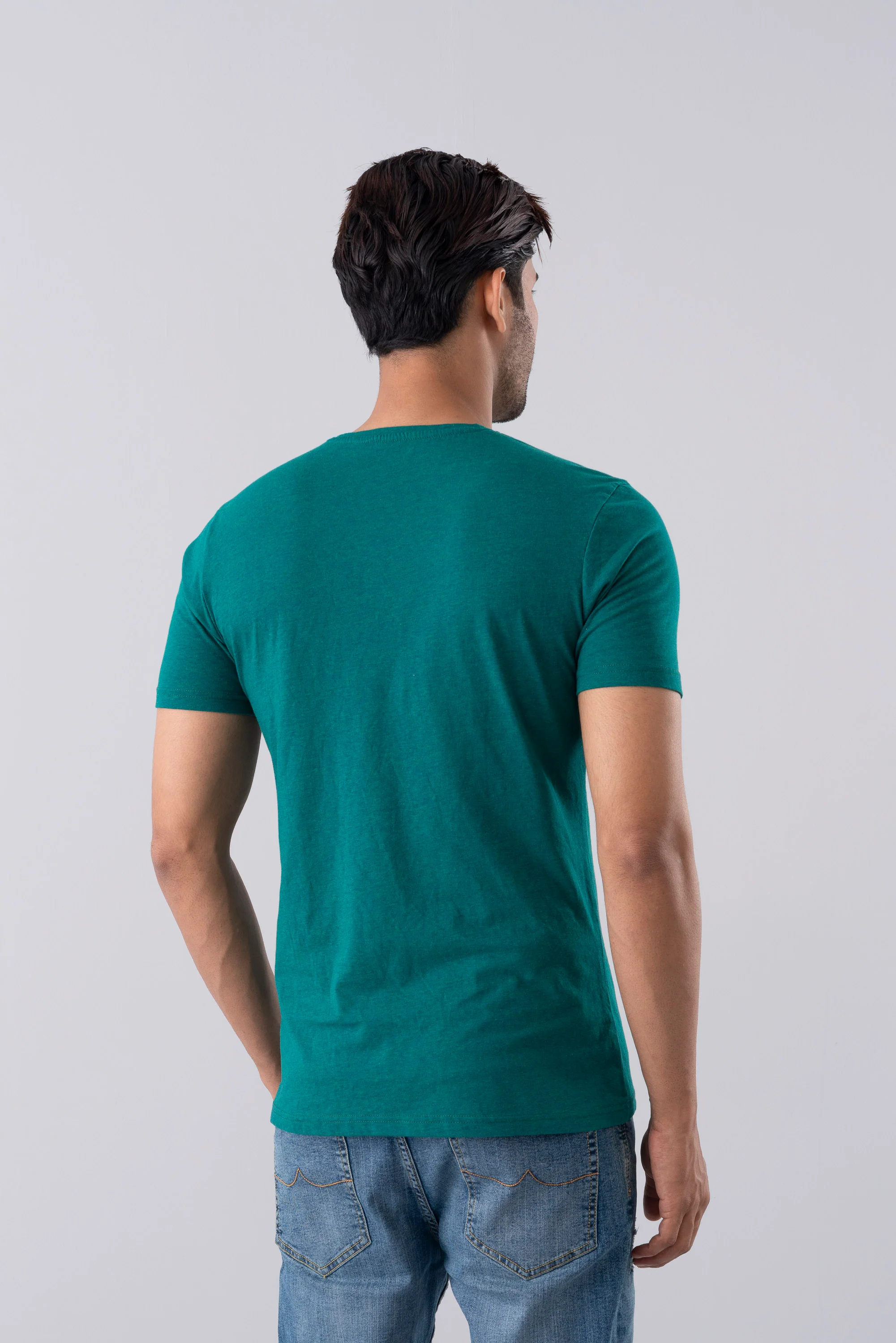 Regular Fit Printed Cotton-Poly T-Shirt - Image 4