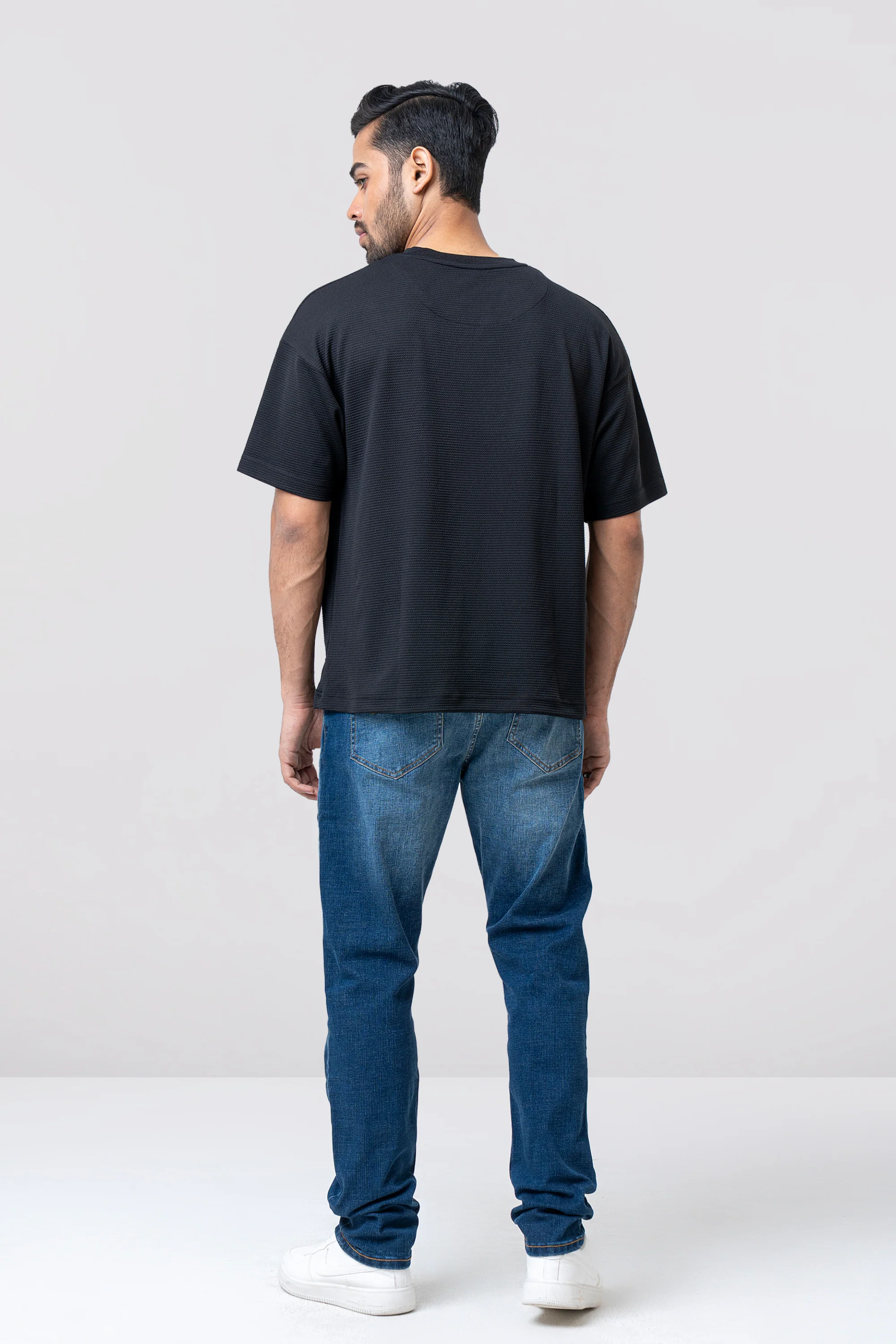 Oversized Fit Jacquard T-Shirt - Image 4