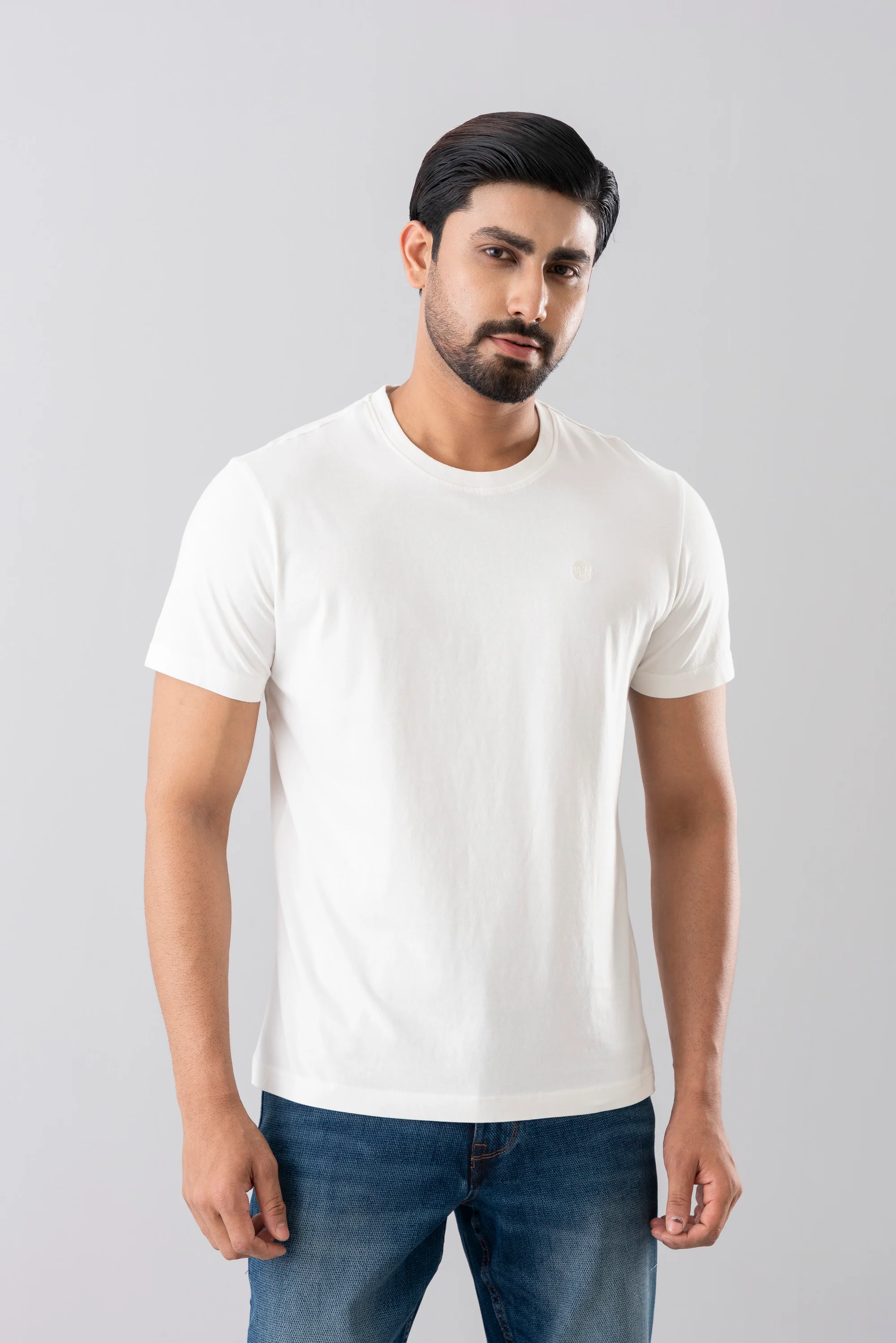 Regular Fit Solid T-Shirt - Image 2