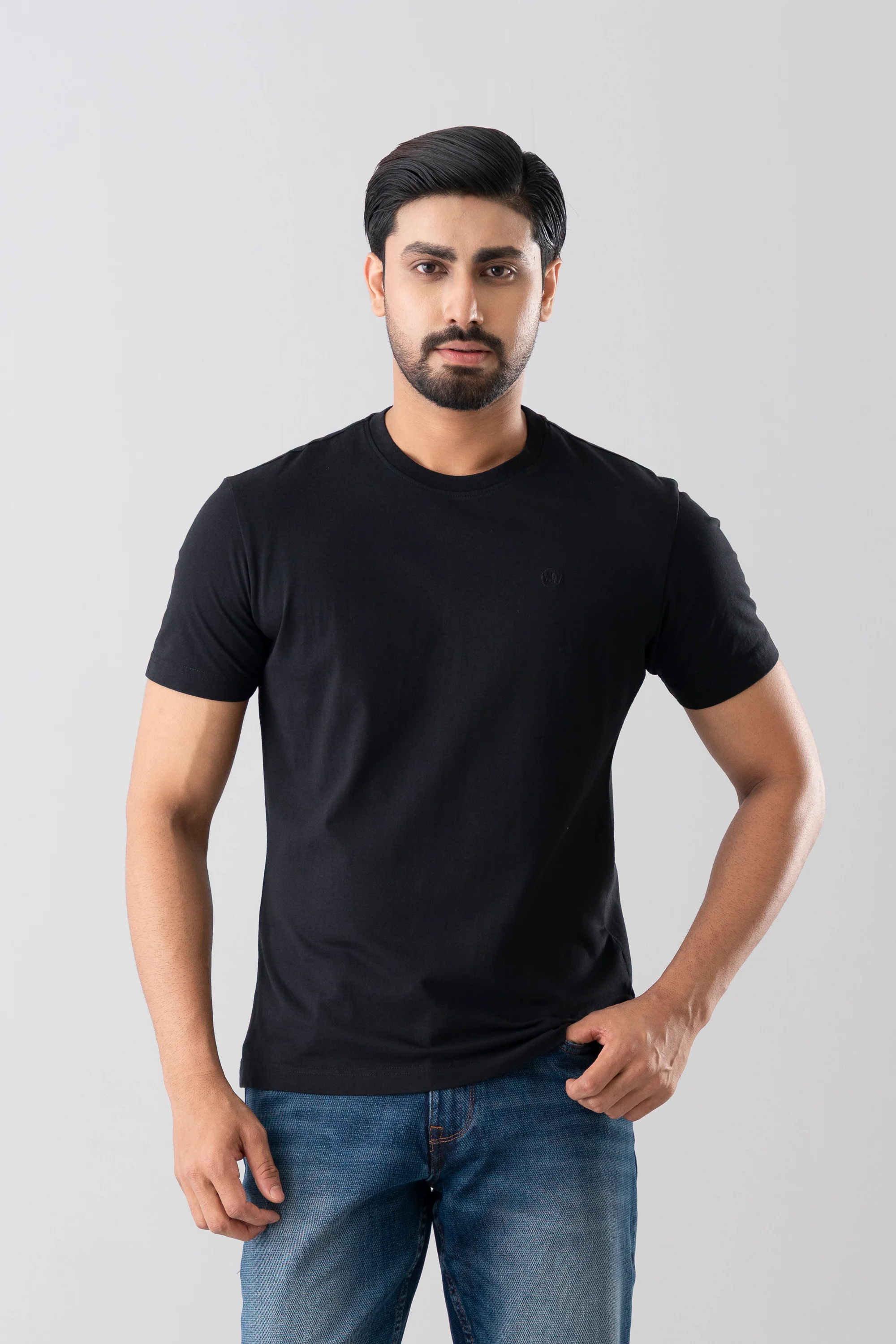 Regular Fit Solid T-Shirt - Image 2
