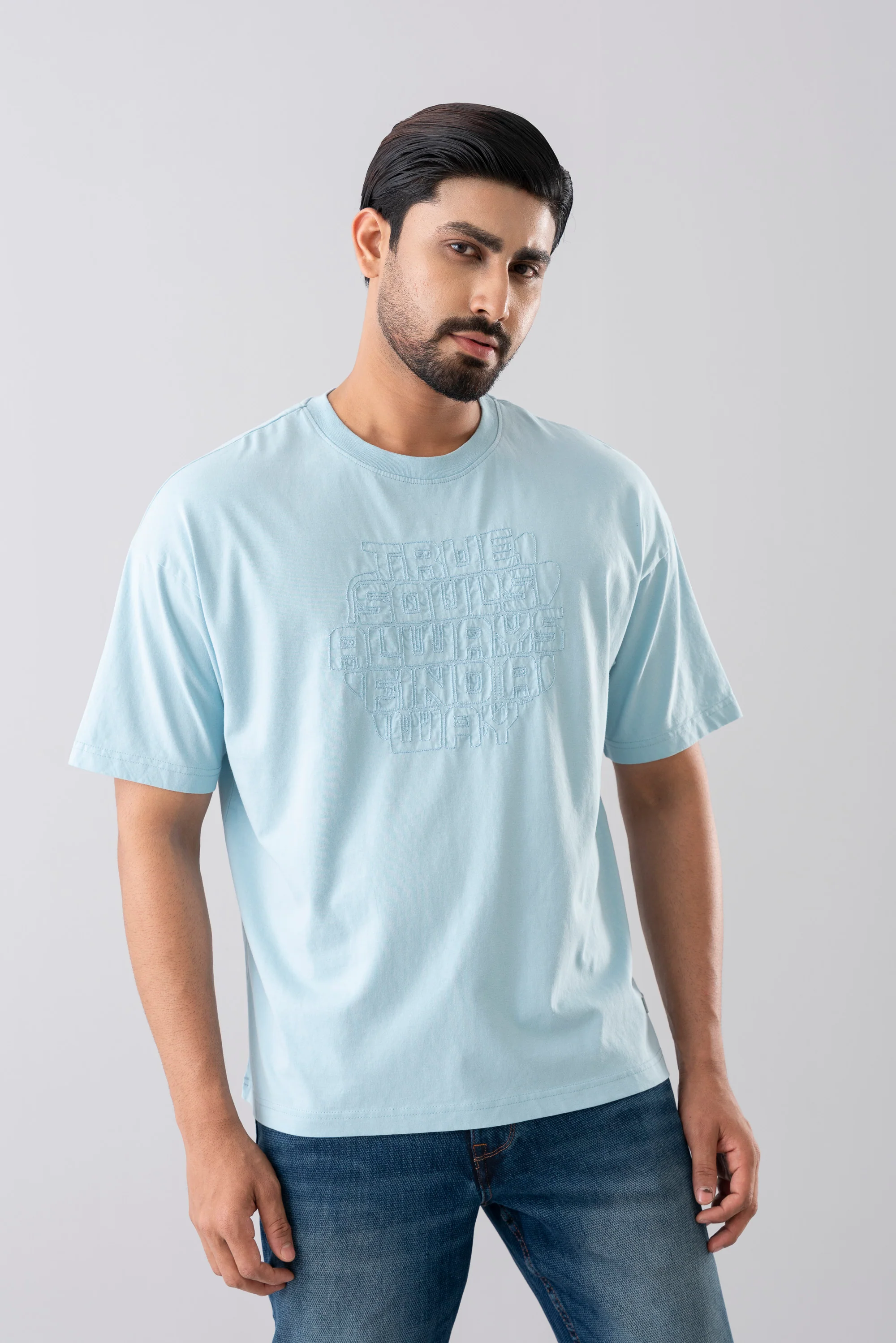 Oversized Fit Embroidered T-shirt - Image 2