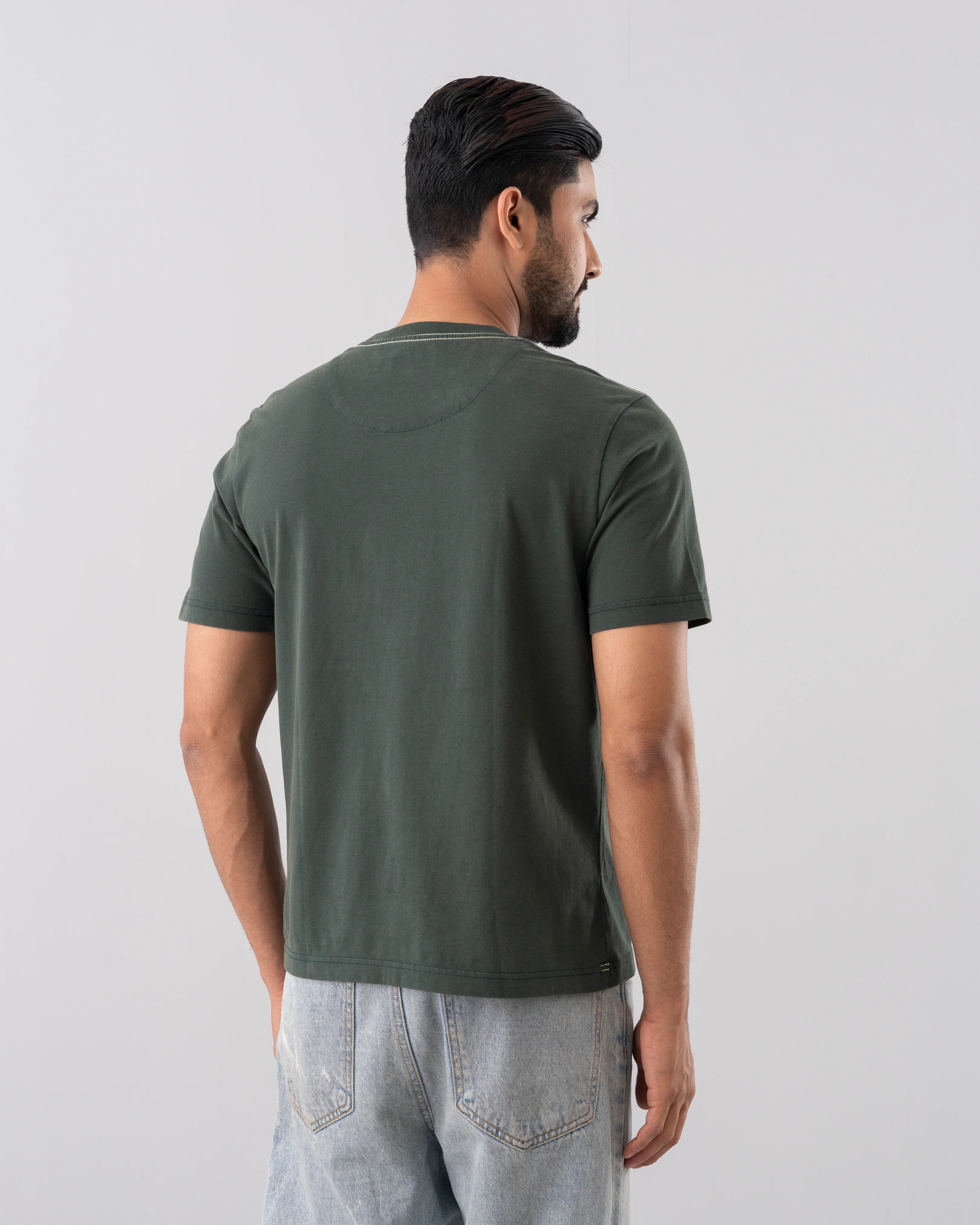 Relaxed Fit Discharge Print T-Shirt - Image 4