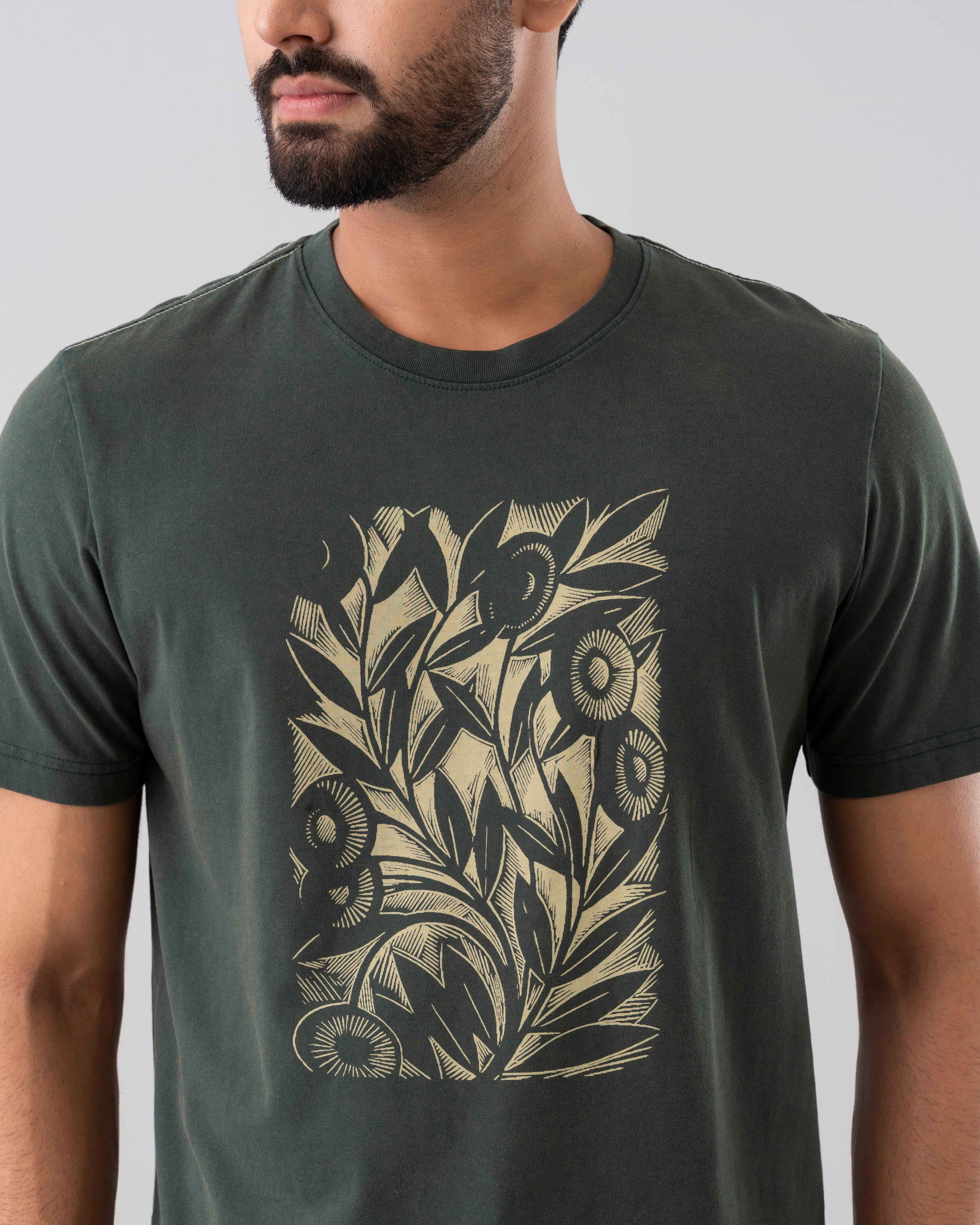 Relaxed Fit Discharge Print T-Shirt - Image 5
