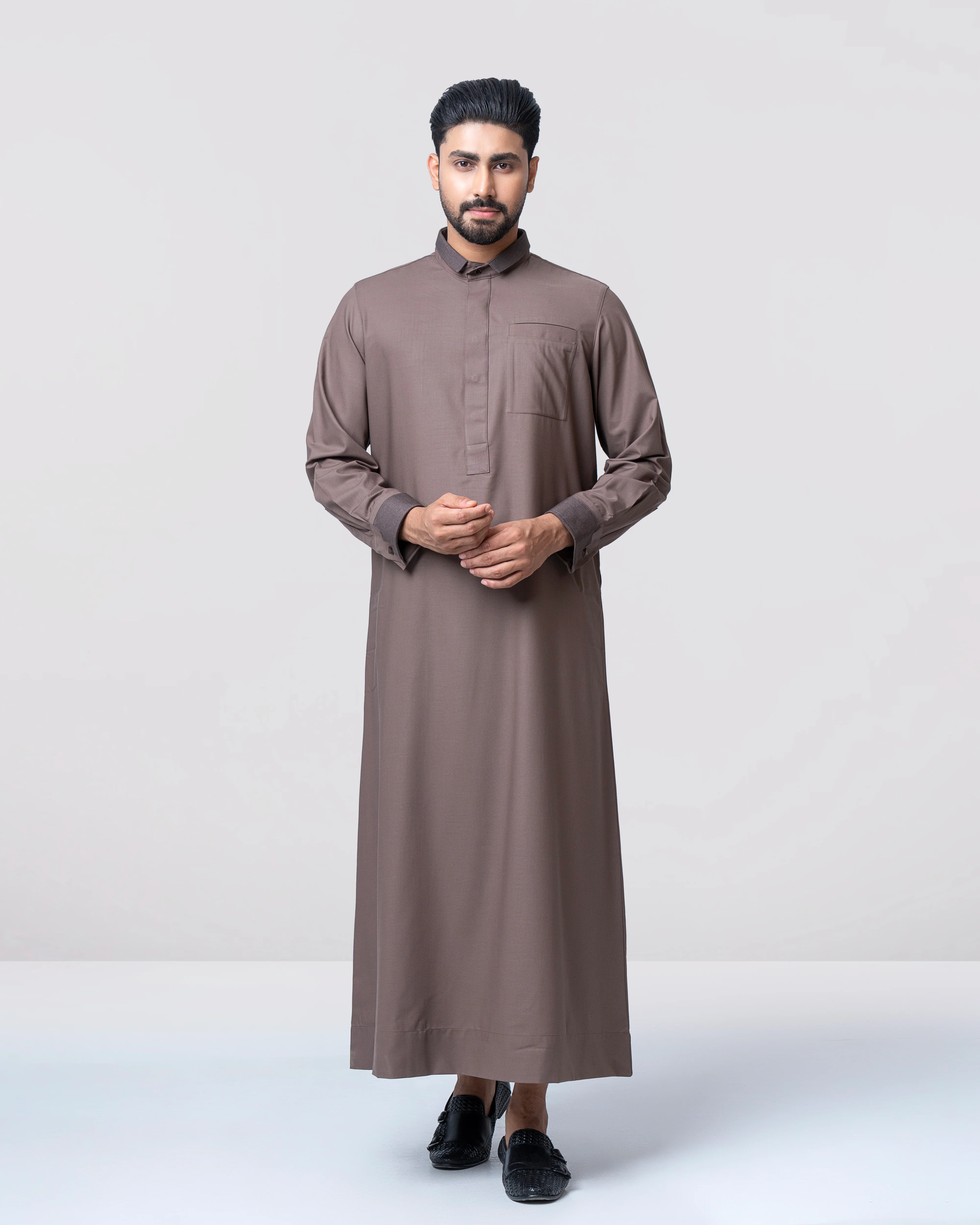Regular Fit Blended Fabric Formal Thobe