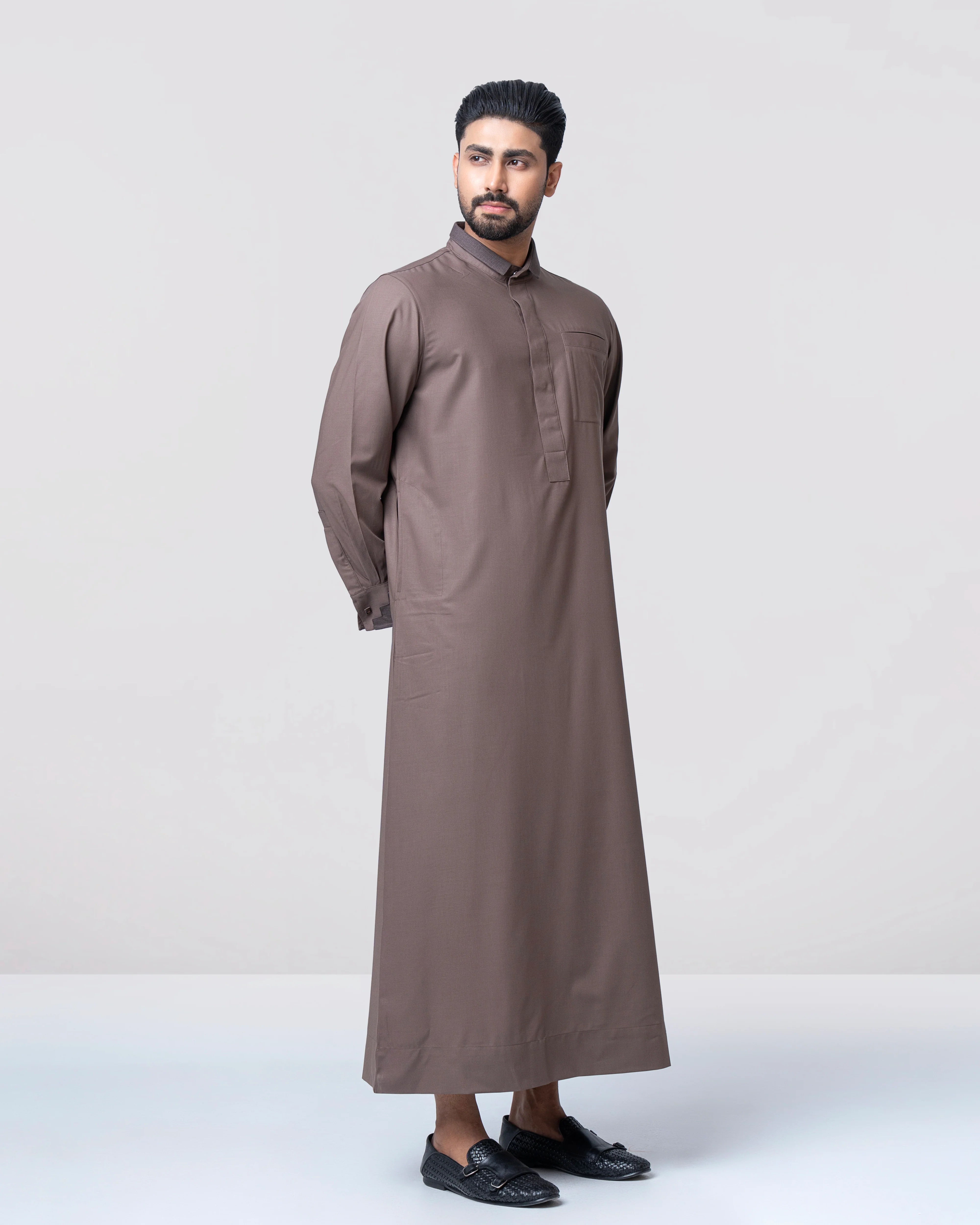 Regular Fit Blended Fabric Formal Thobe - Image 3