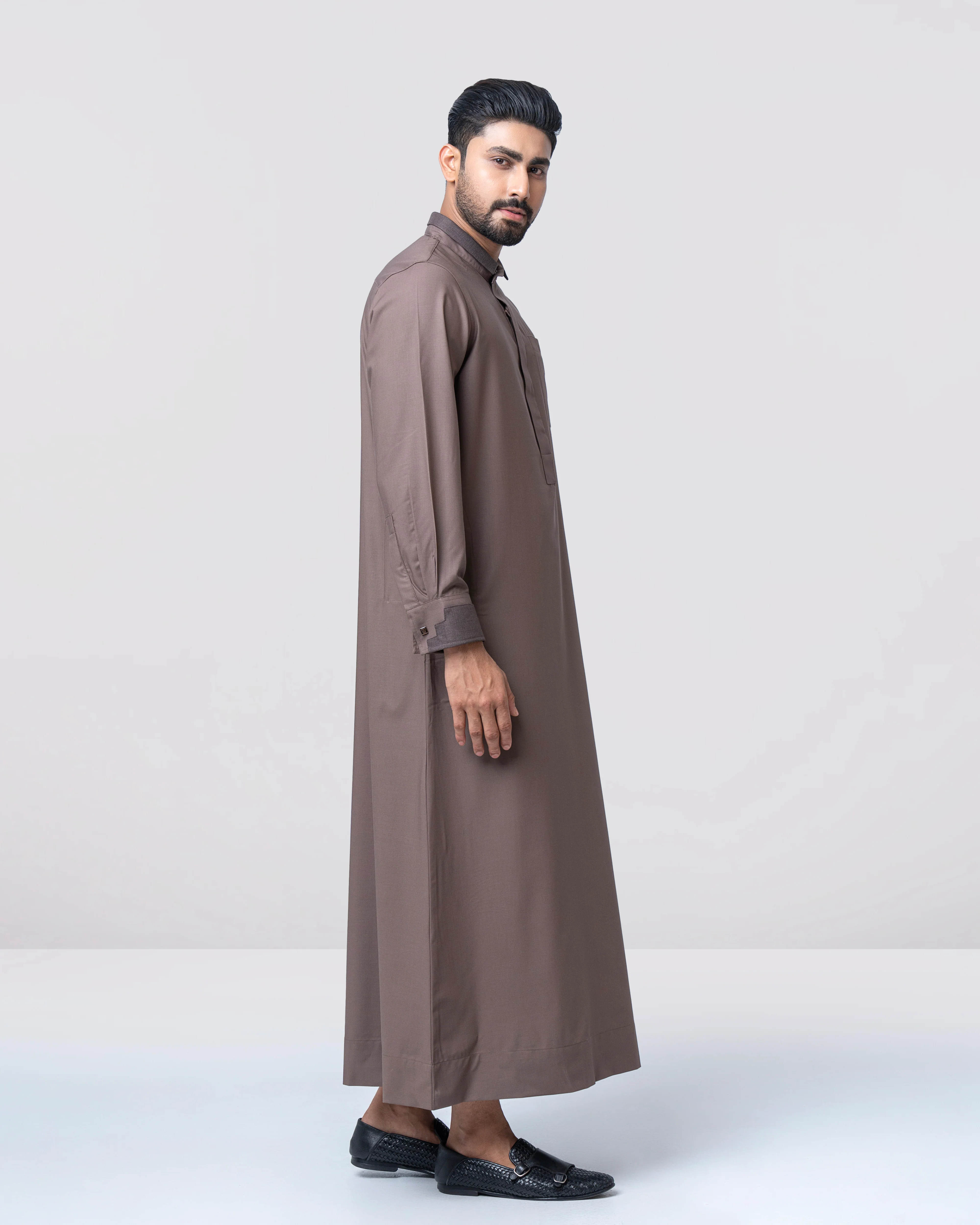 Regular Fit Blended Fabric Formal Thobe - Image 4