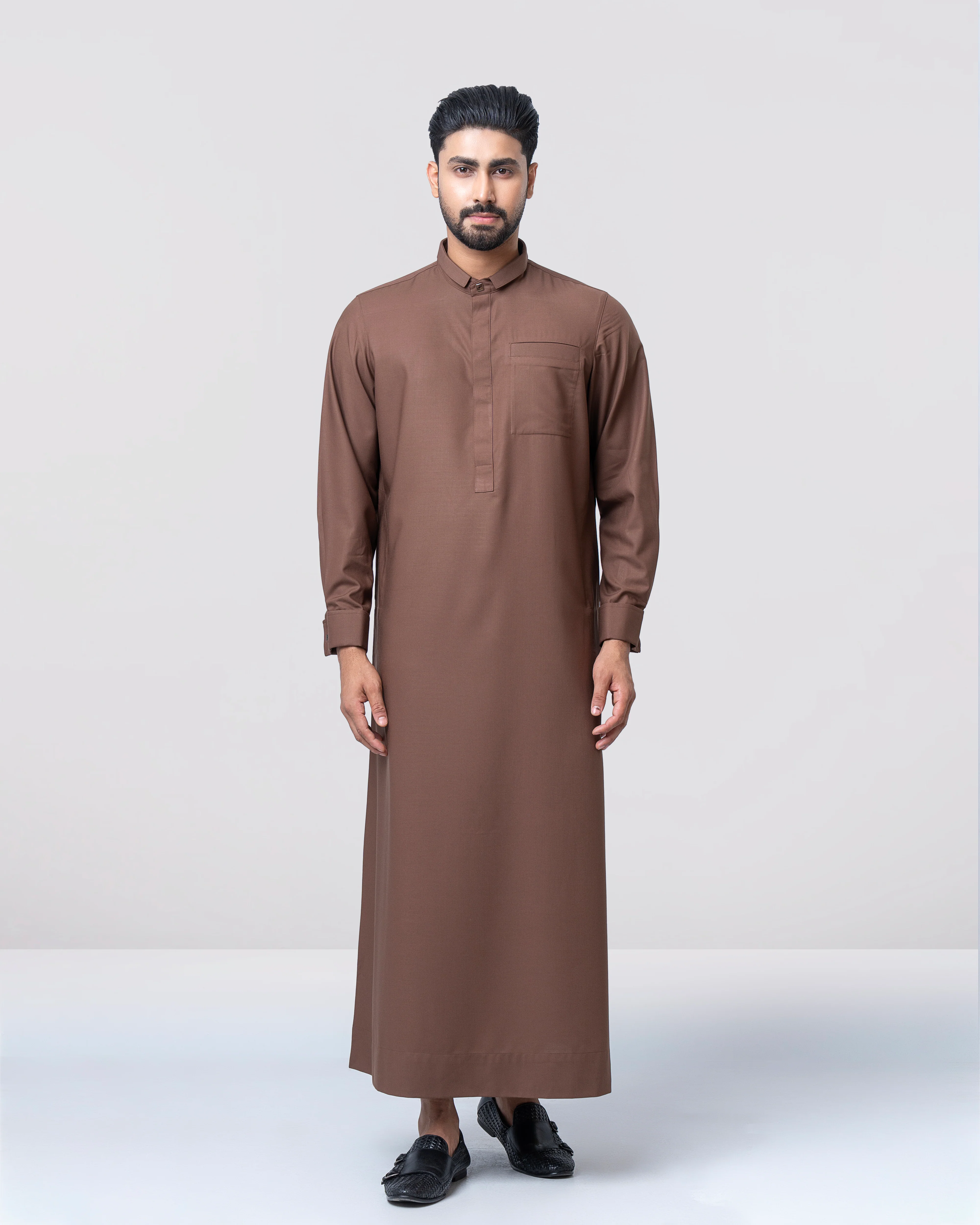 Regular Fit Blended Fabric Formal Thobe - Image 3