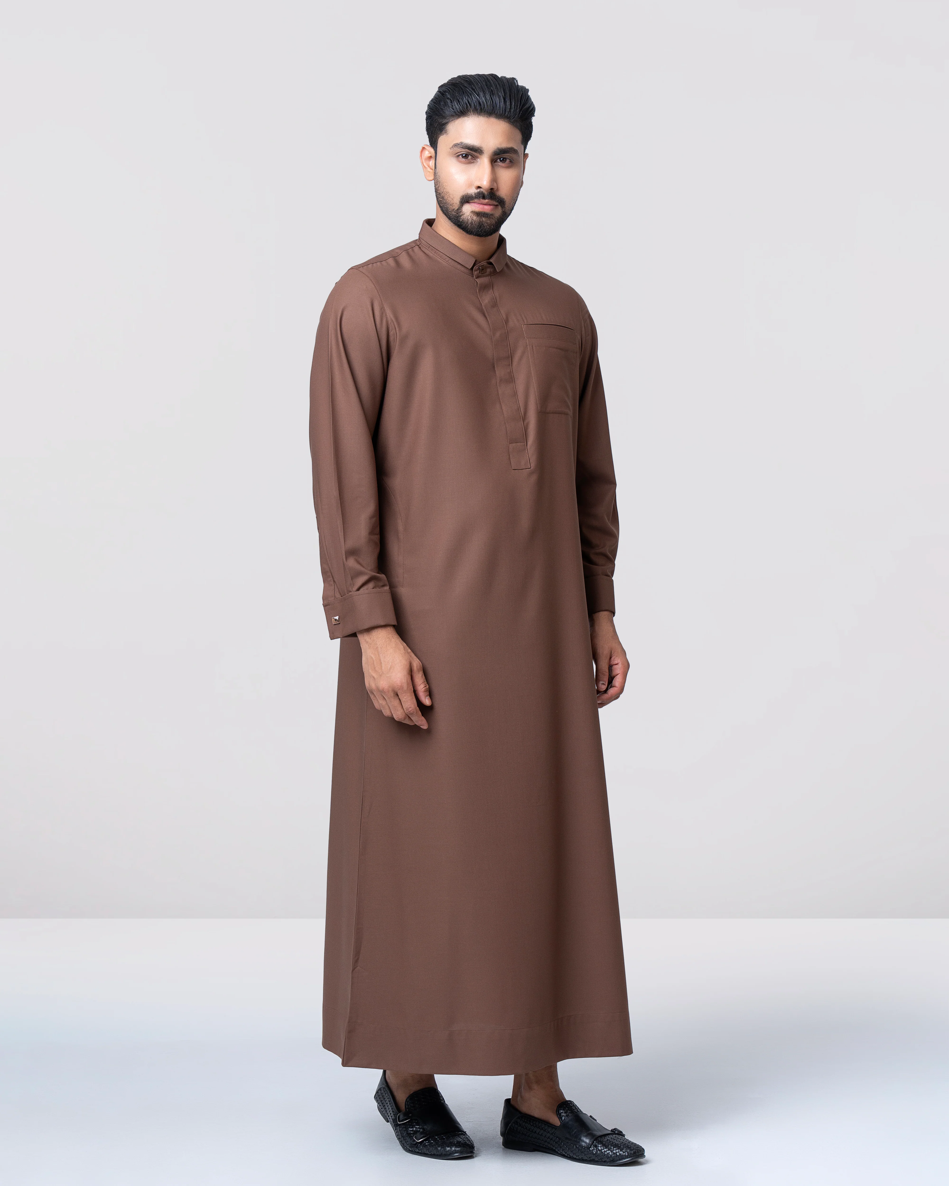 Regular Fit Blended Fabric Formal Thobe - Image 4