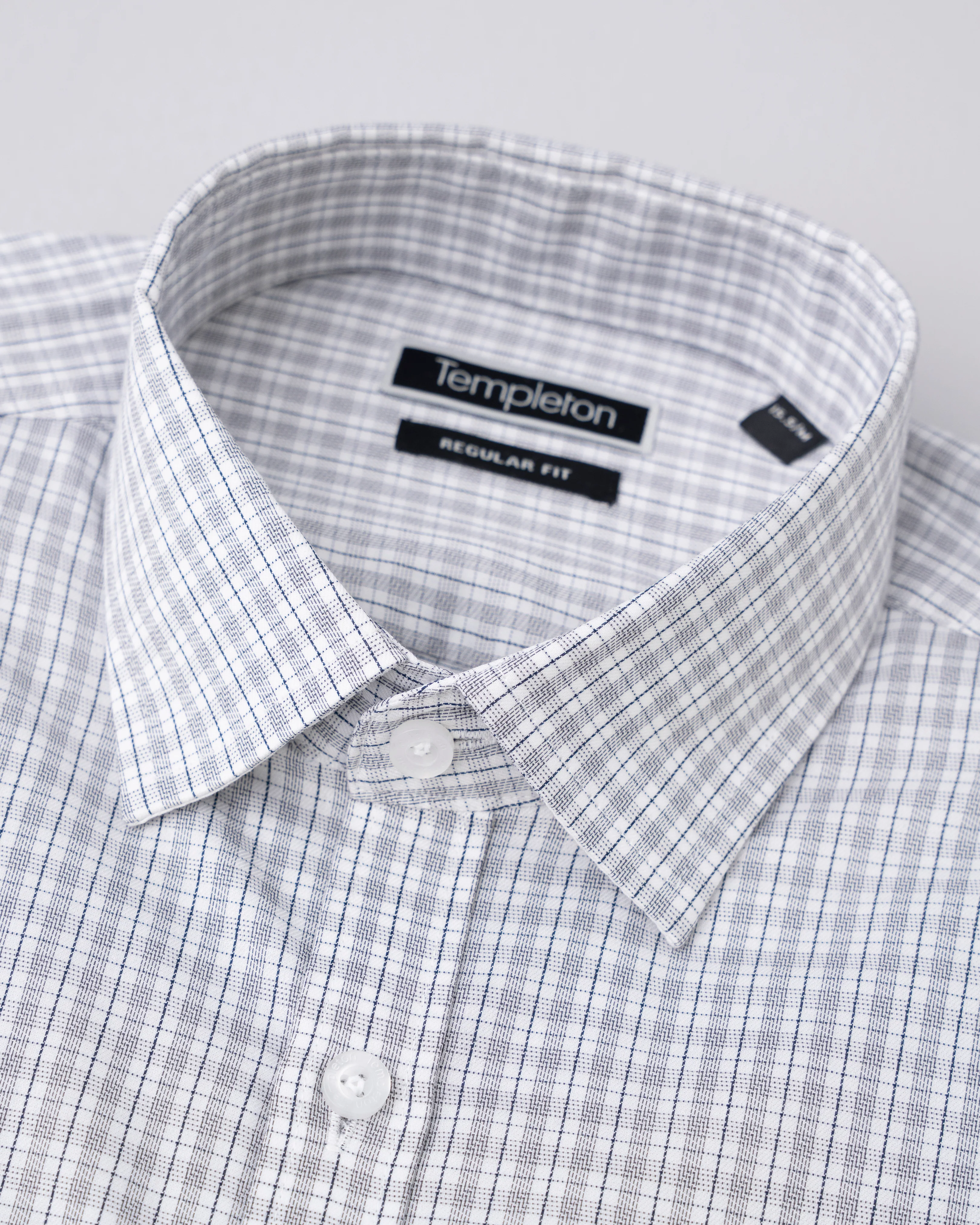 Regular Fit Micro Check Templeton Formal Shirt - Image 6