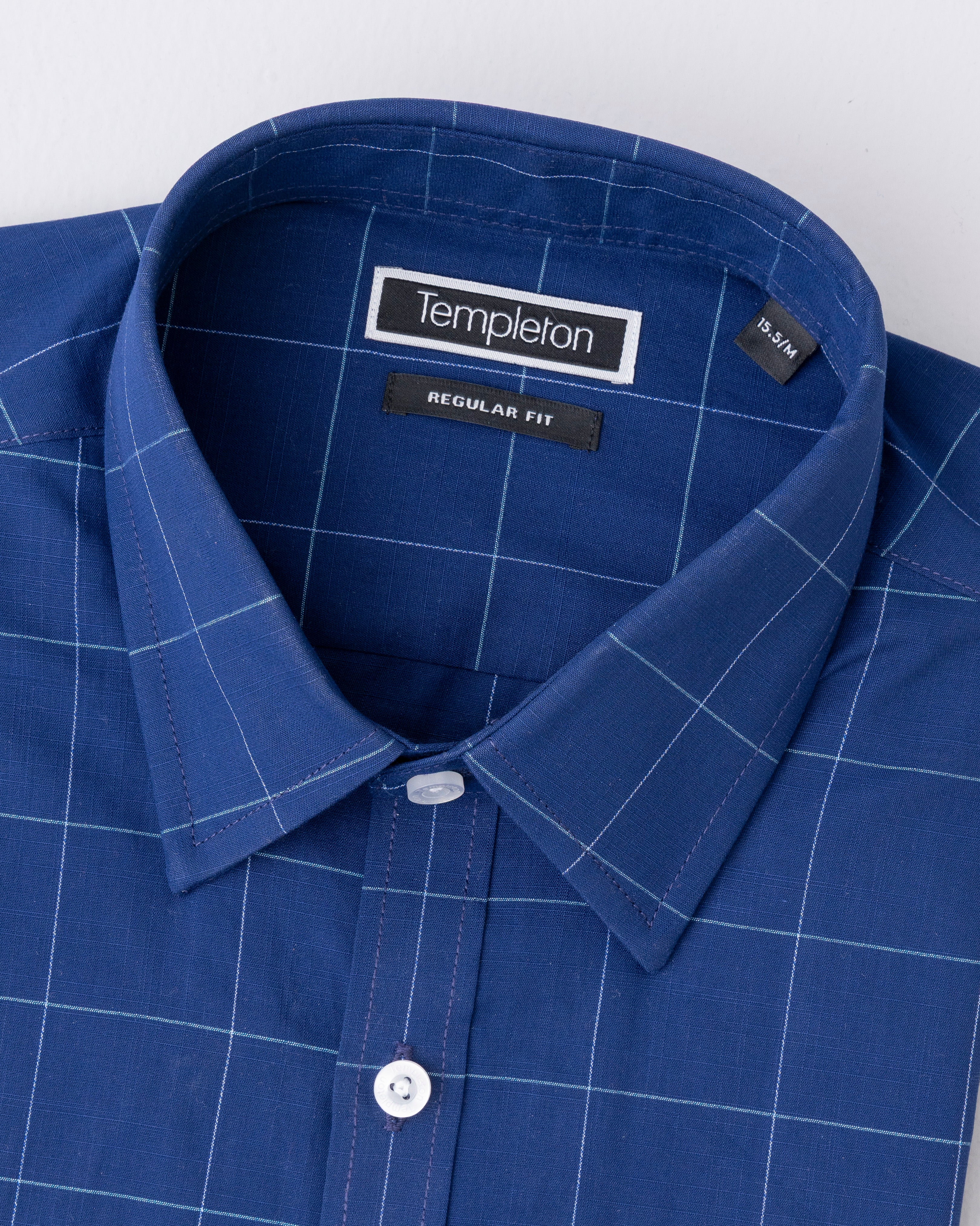 Regular Fit Thin Check Formal Shirt - Image 6