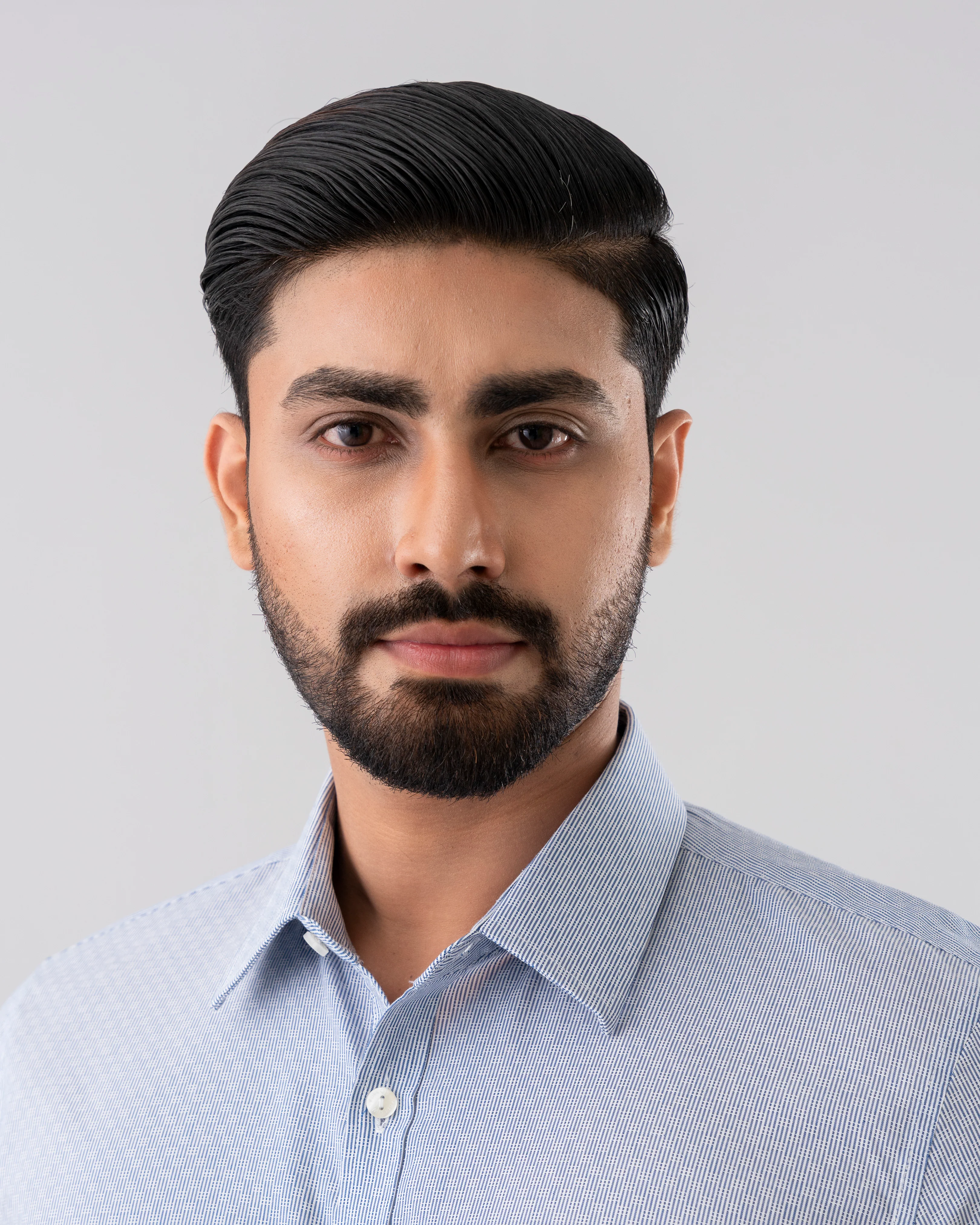 Slim Fit Dobby Textured Formal Shirt - Image 5