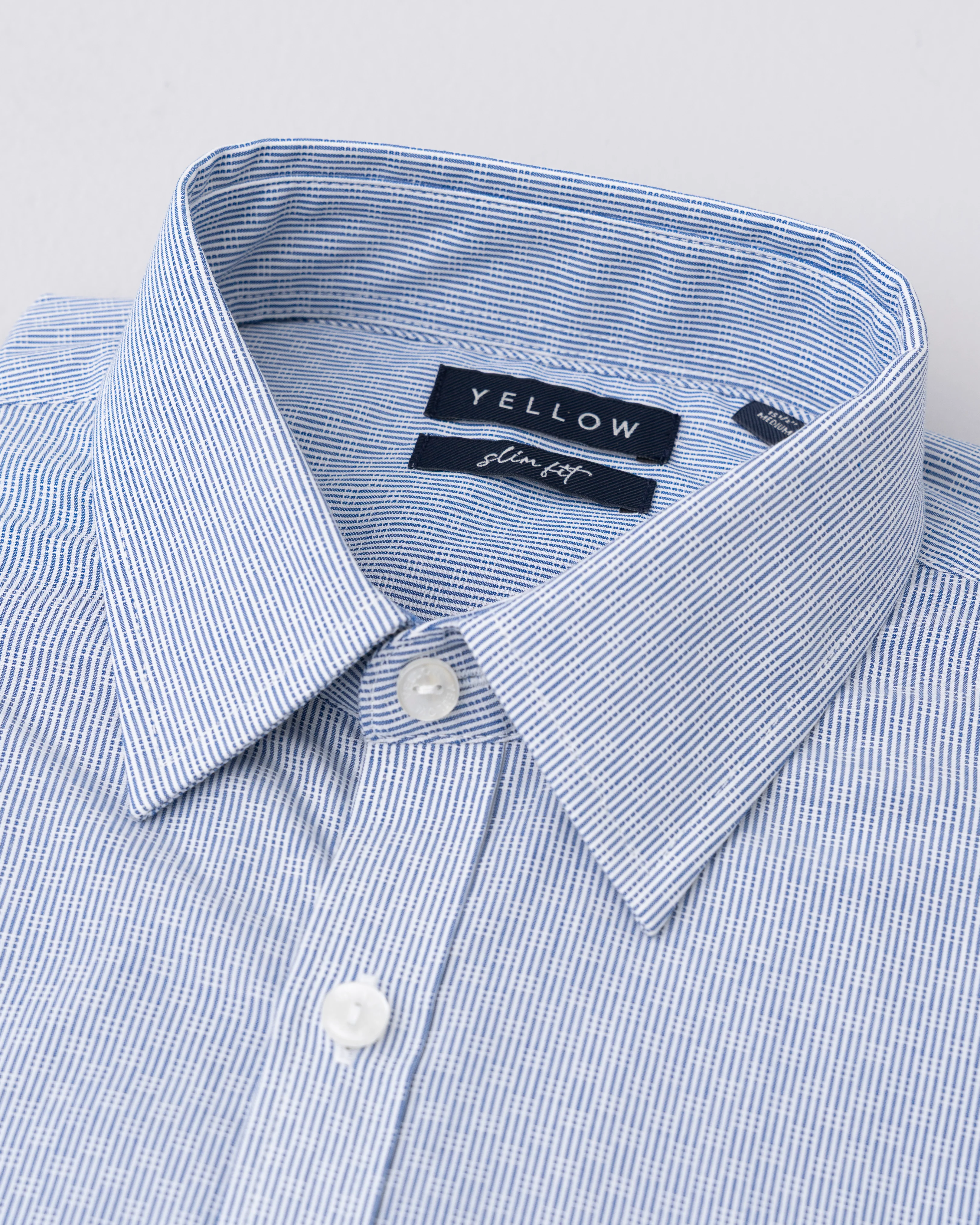 Slim Fit Dobby Textured Formal Shirt - Image 6