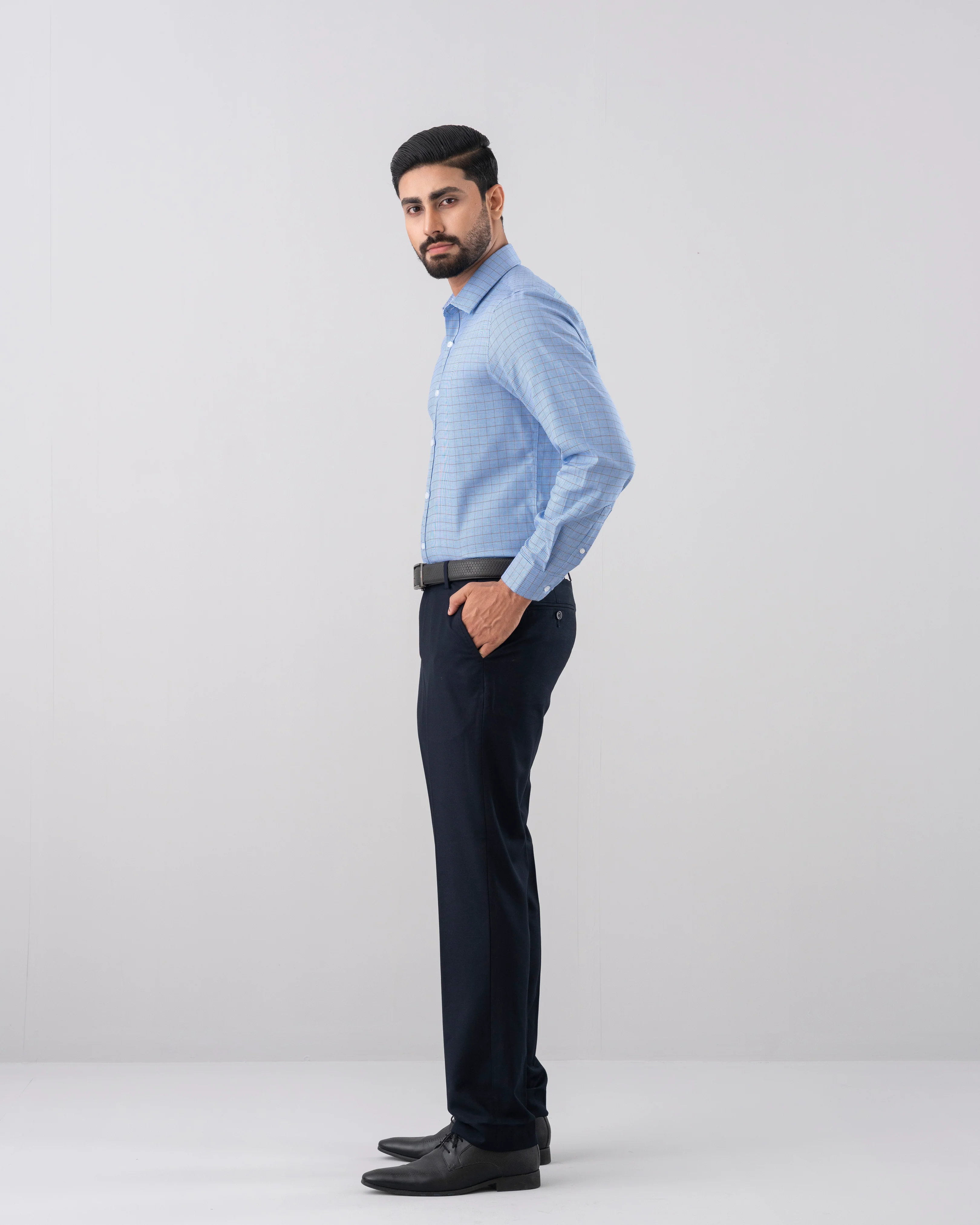 Slim Fit Dobby Weaved Templeton Formal Shirt - Image 3