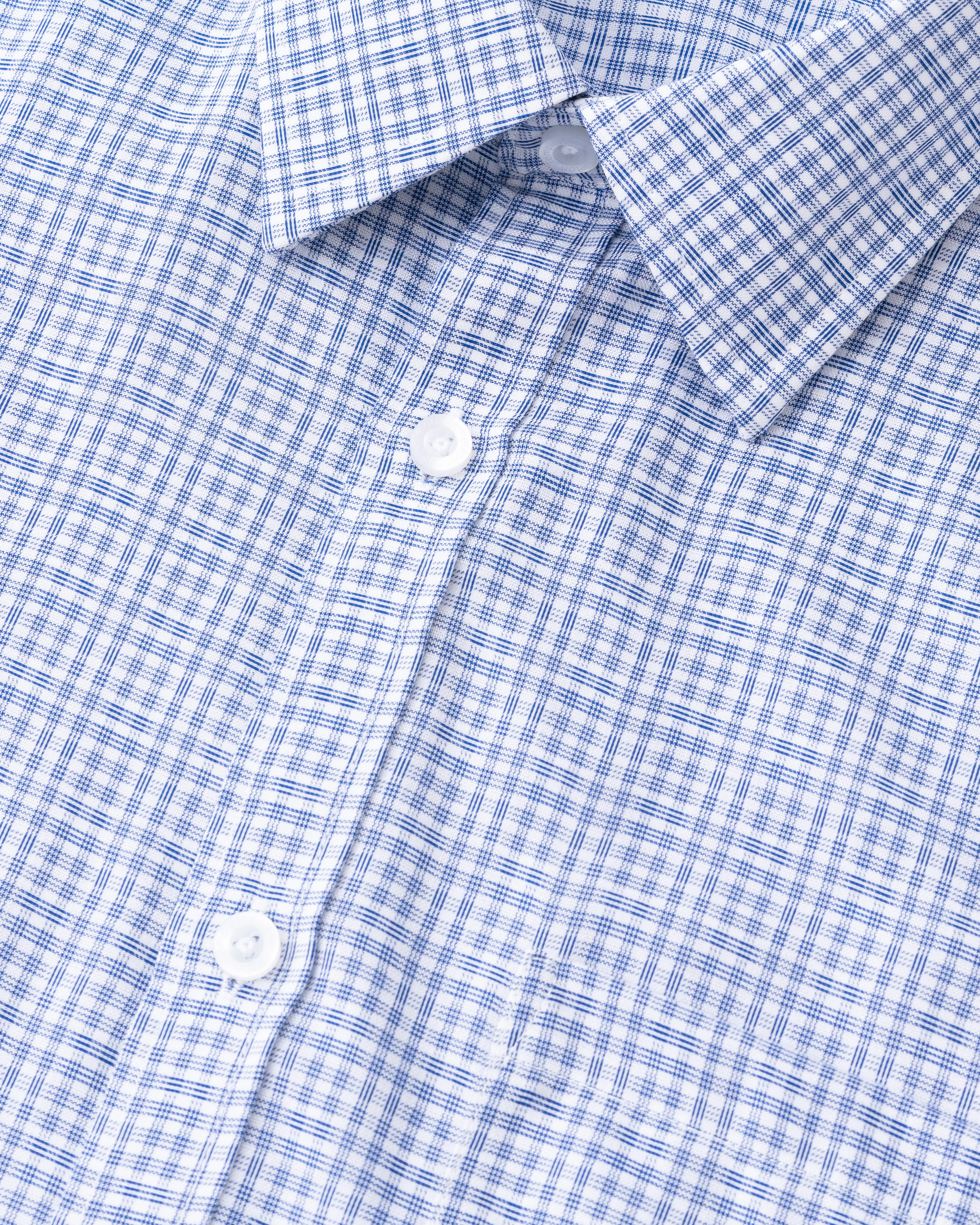 Regular Fit Micro Dobby Check Templeton Formal Shirt - Image 6