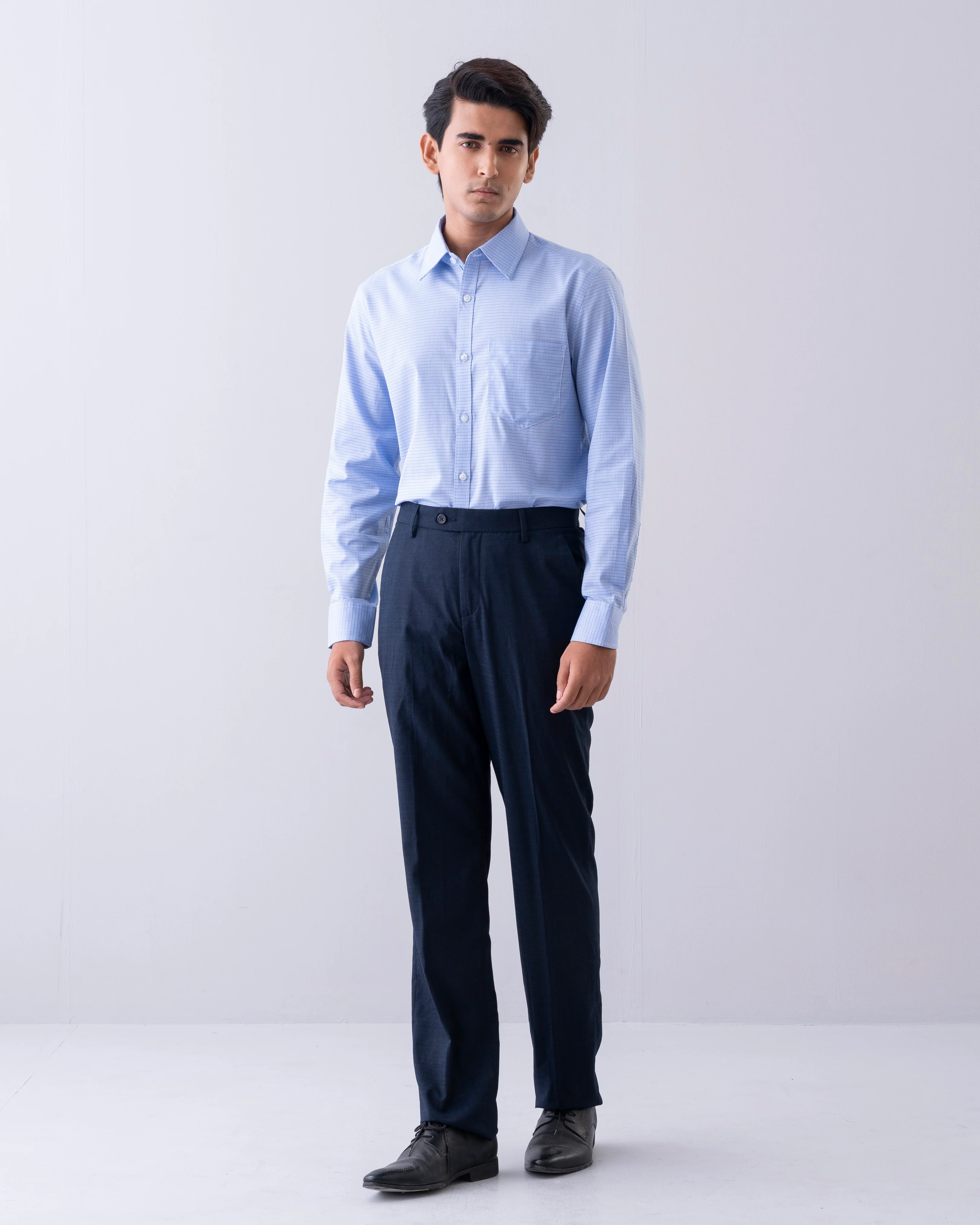 Slim Fit Classic Dobby Check Templeton Formal Shirt