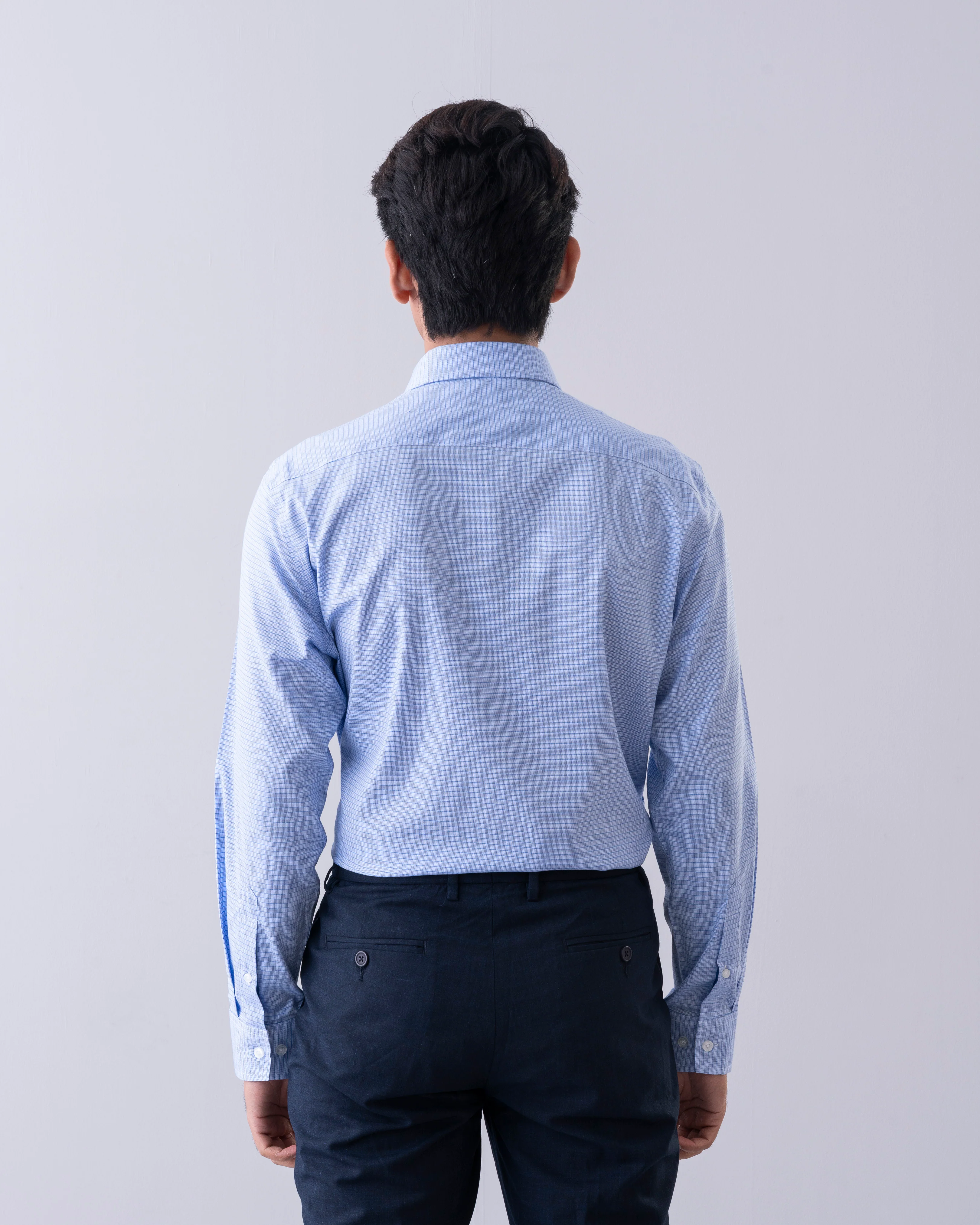 Slim Fit Classic Dobby Check Templeton Formal Shirt - Image 4