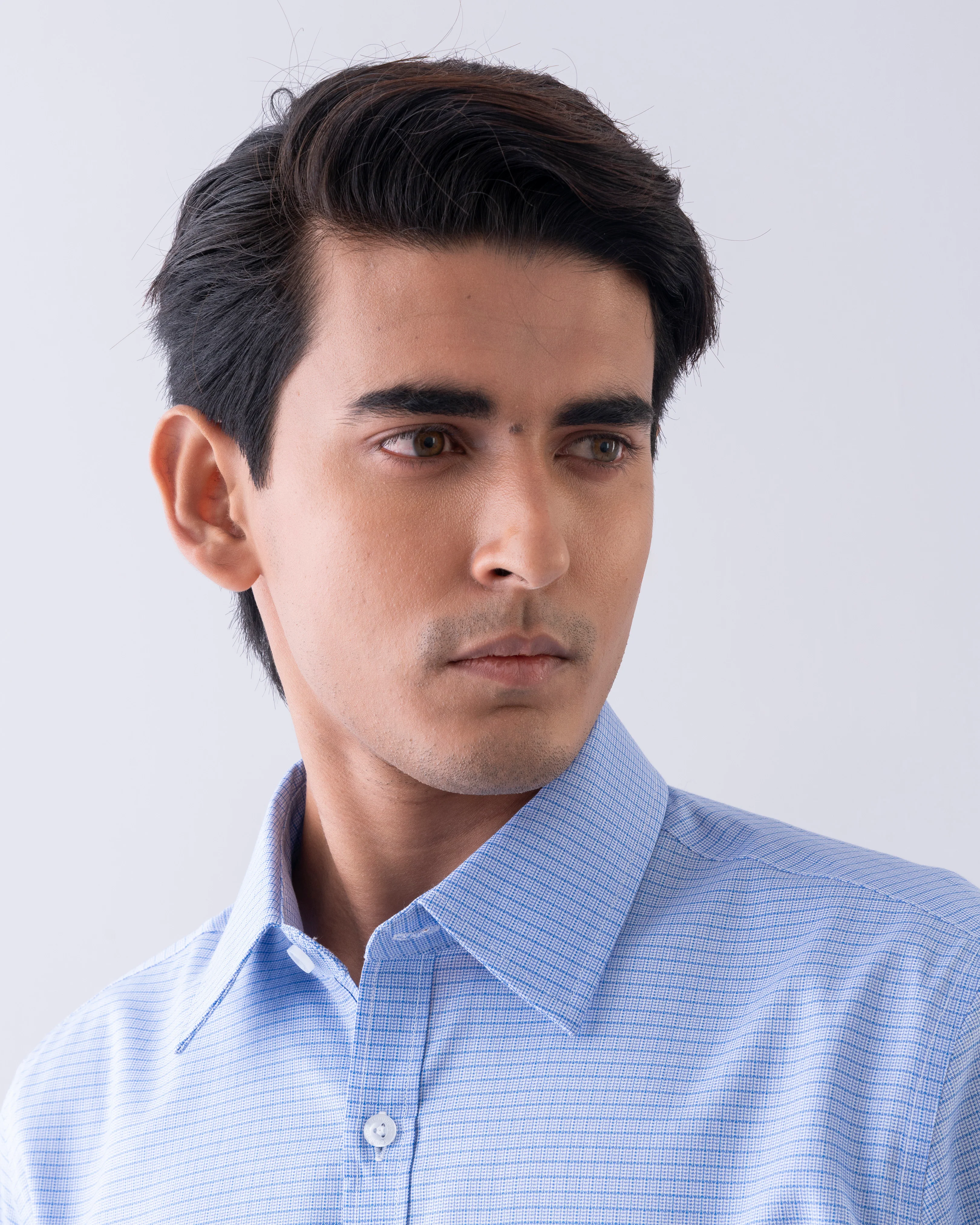 Slim Fit Classic Dobby Check Templeton Formal Shirt - Image 5