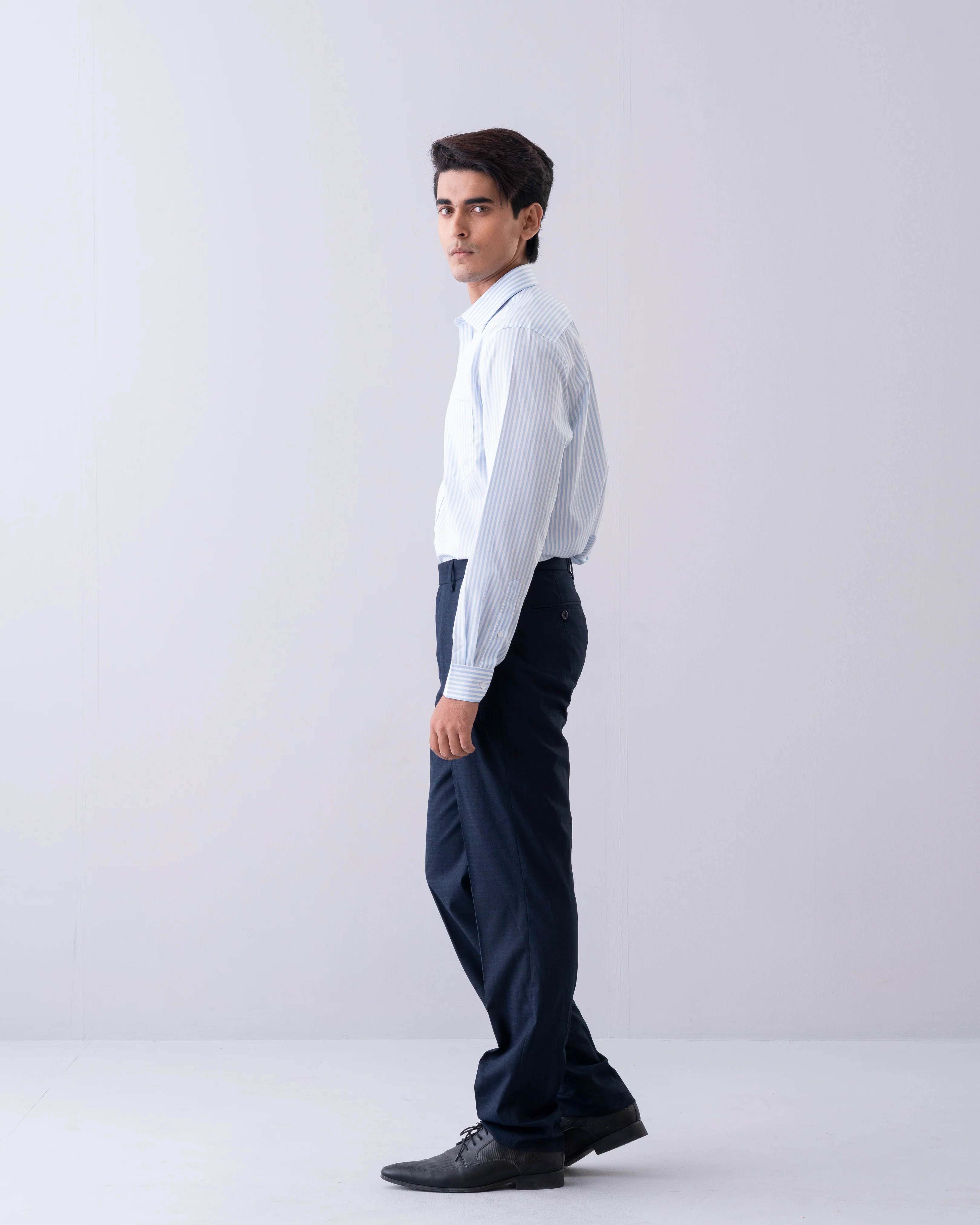 Regular Fit Bengal Stripe Templeton Formal Shirt - Image 3