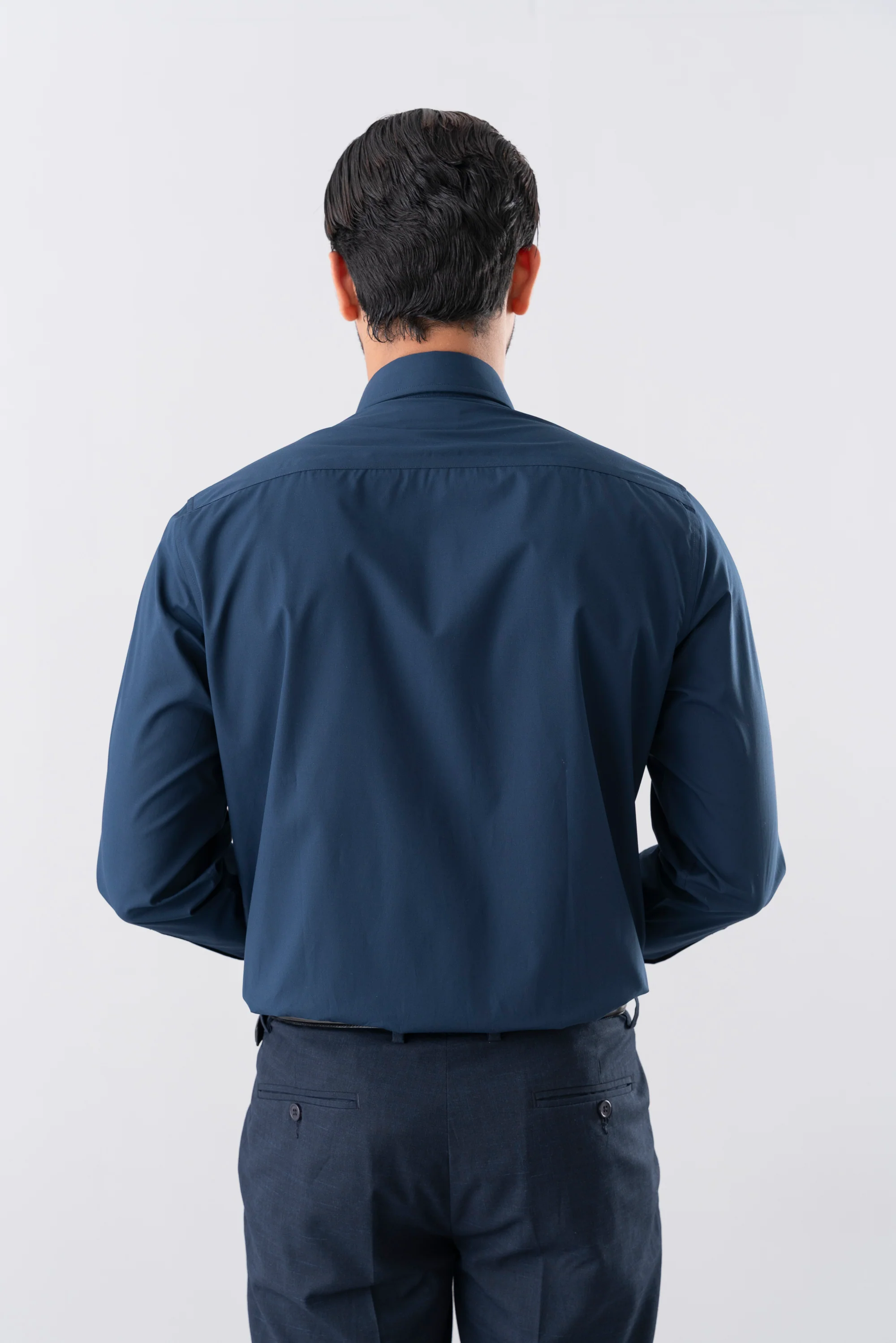 Regular Fit Solid Dyed Poplin Templeton Formal Shirt - Image 4