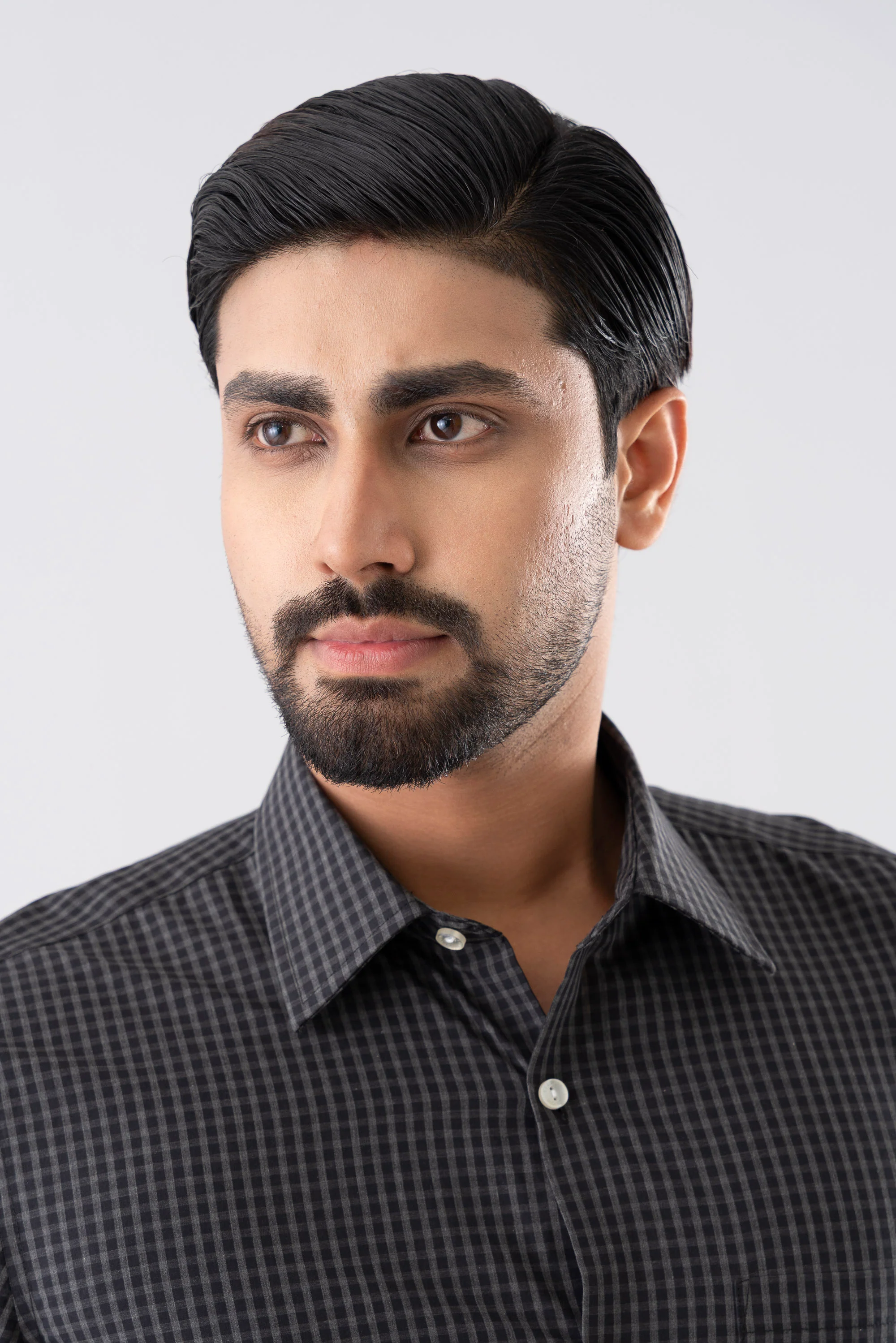 Regular Fit Subtle Gingham Check Formal Shirt - Image 4