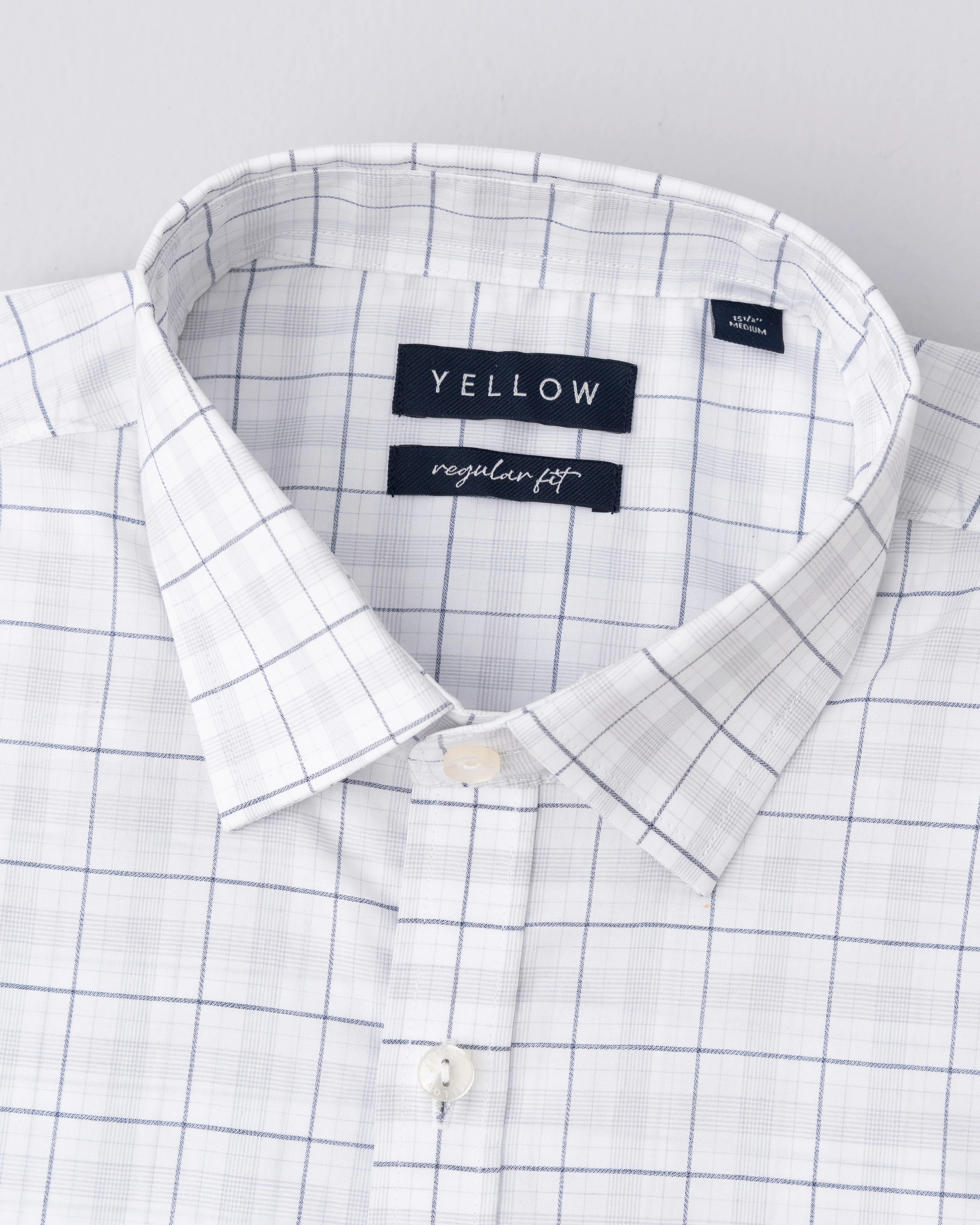Regular Fit Subtle Check Formal Shirt - Image 6
