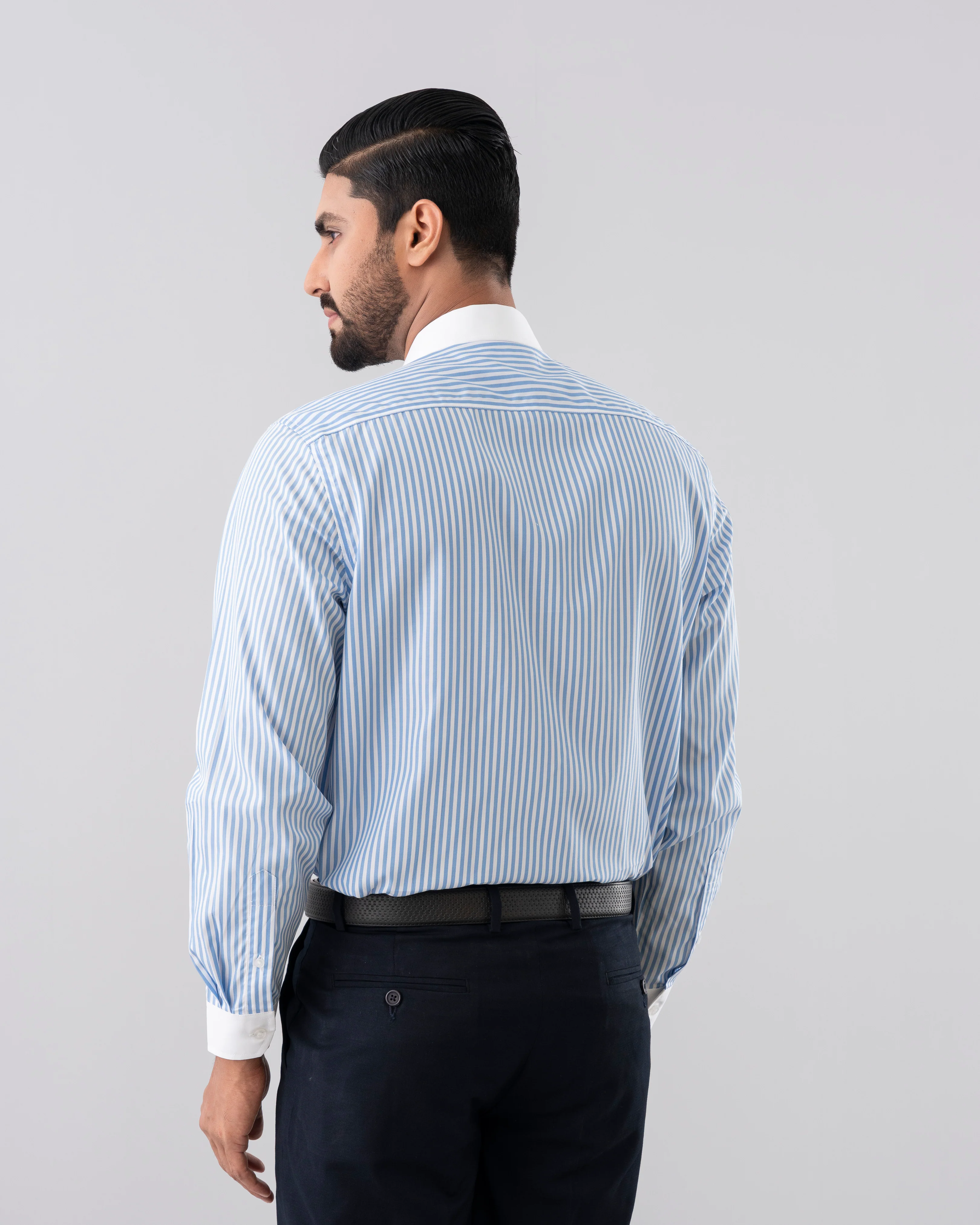 Regular Fit Bengal Stripe Templeton Formal Shirt - Image 4