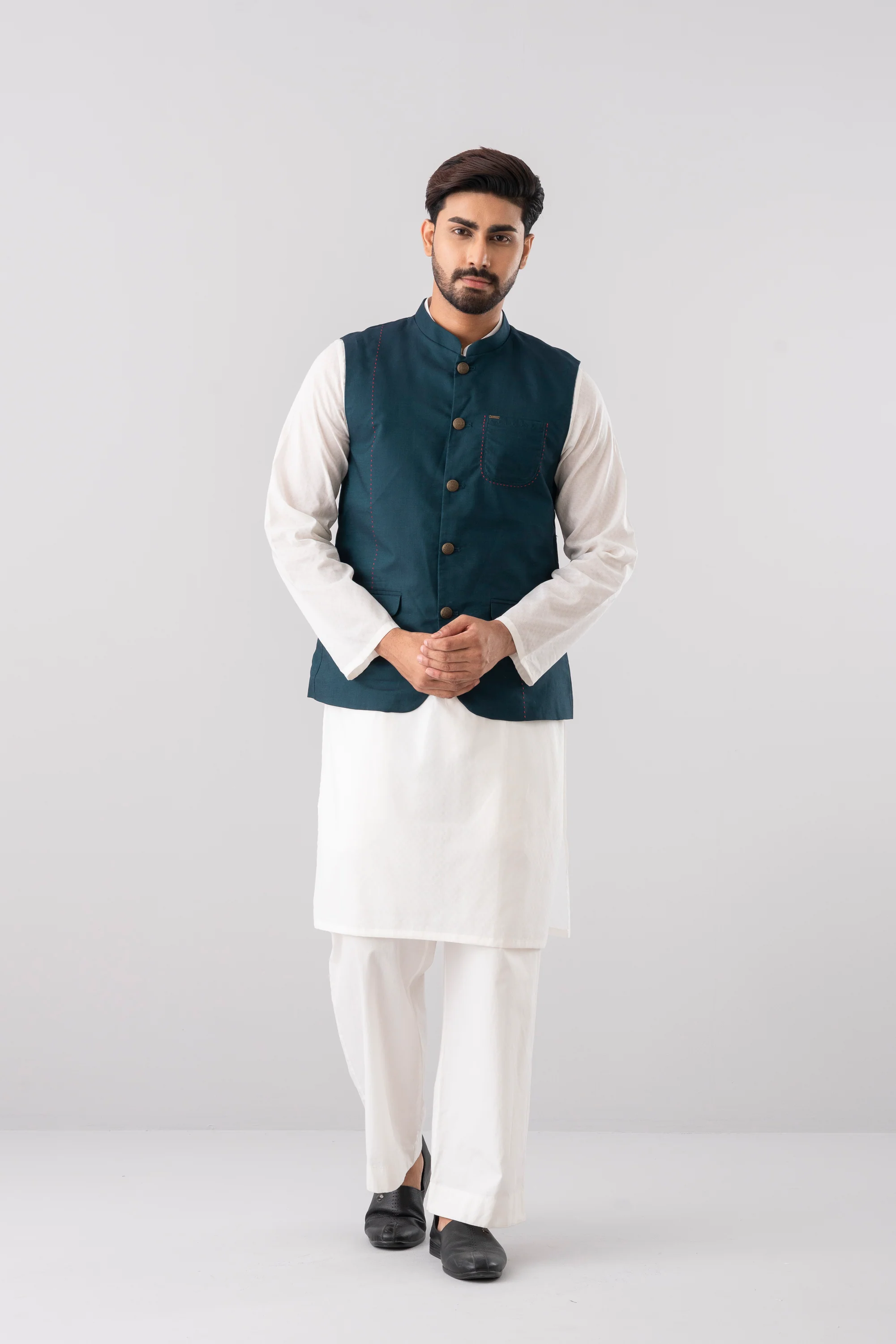 Regular Fit Semi-Formal Waistcoat - Image 8