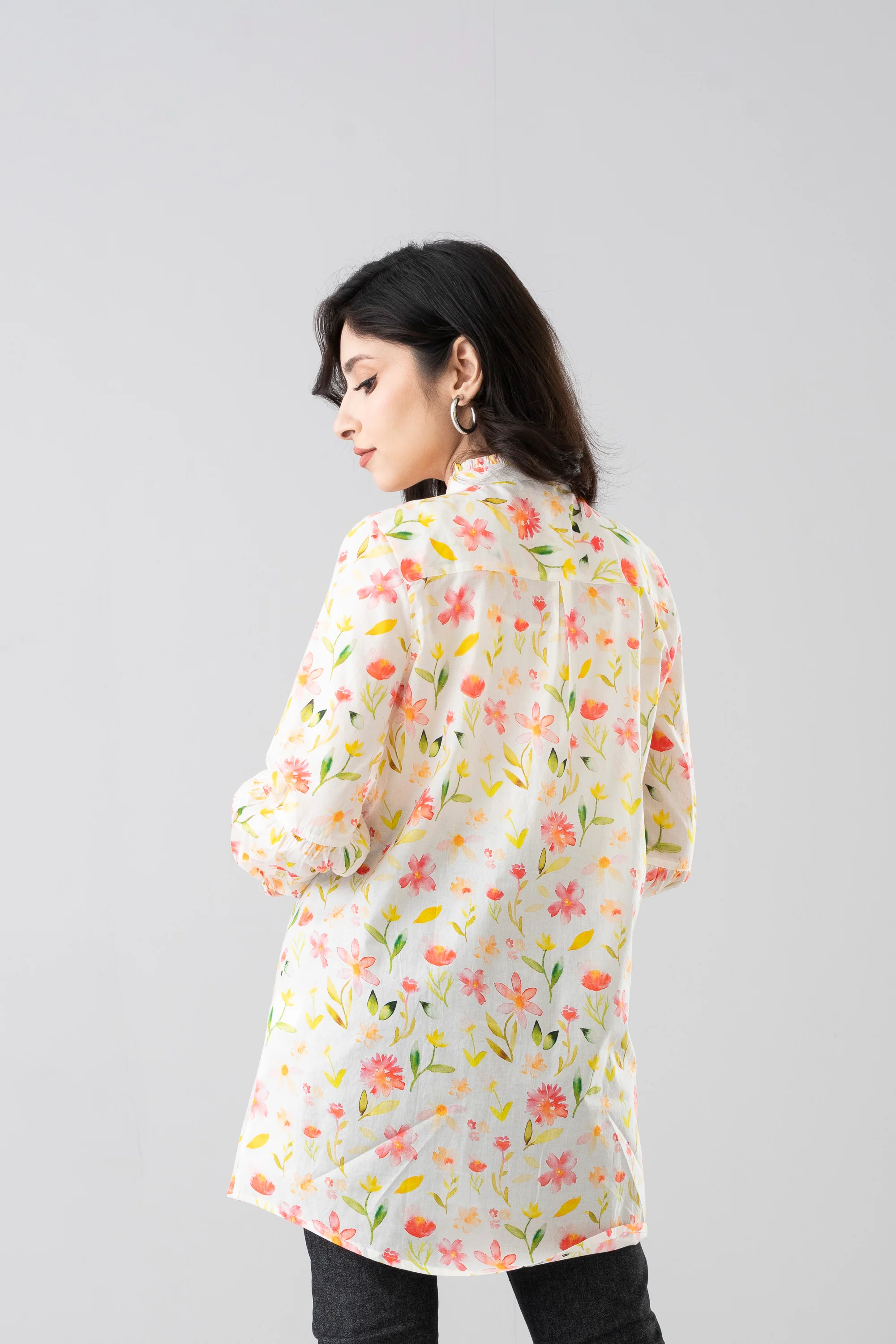 Printed Floral Fashion Top - Mystika - Image 4