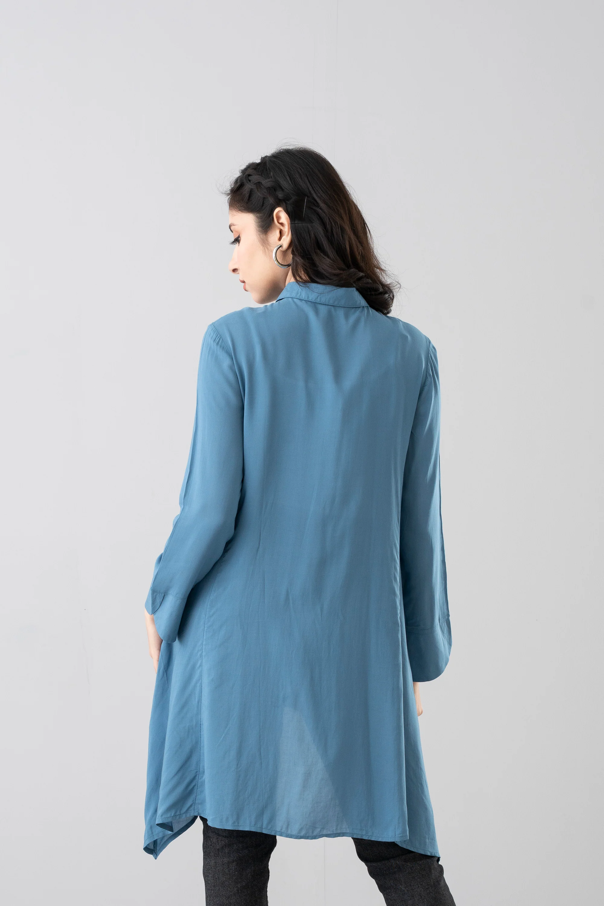 Regular Fit Viscose Embroidered Top - Mystika - Image 4