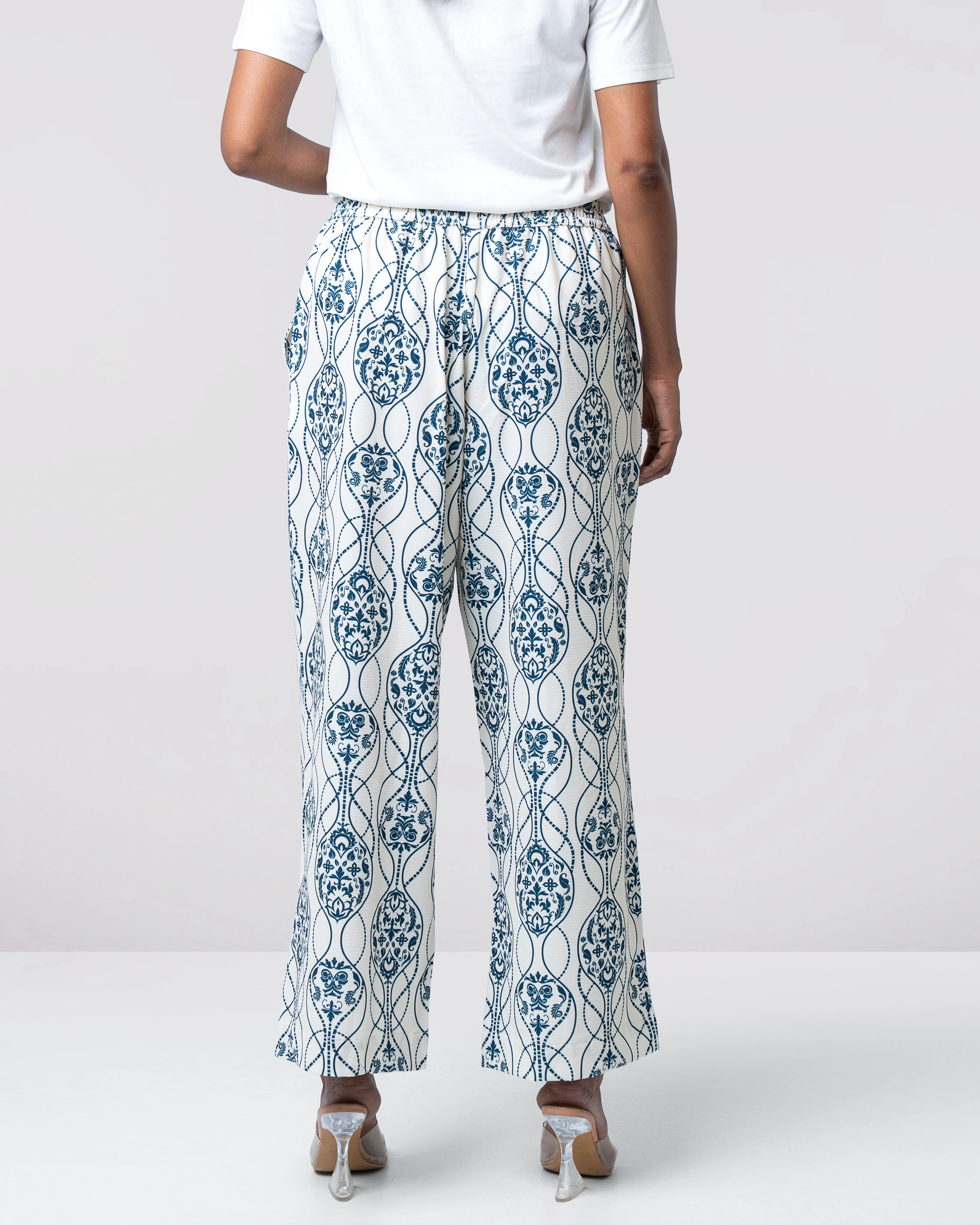 Regular Fit Printed Pant-Mystika - Image 6