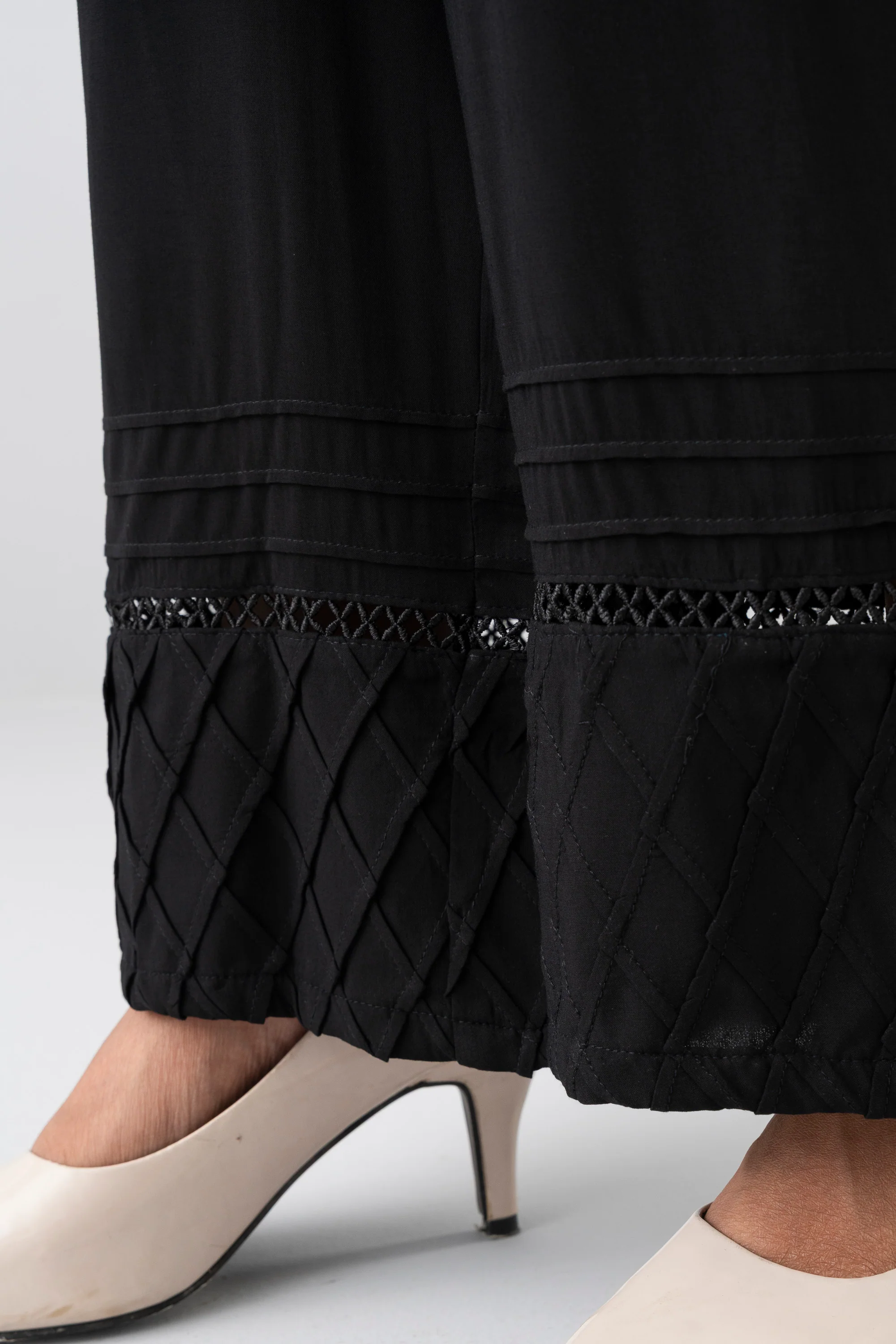 Smart Fit Pintuck-Detailed Palazzo - Mystika - Image 10