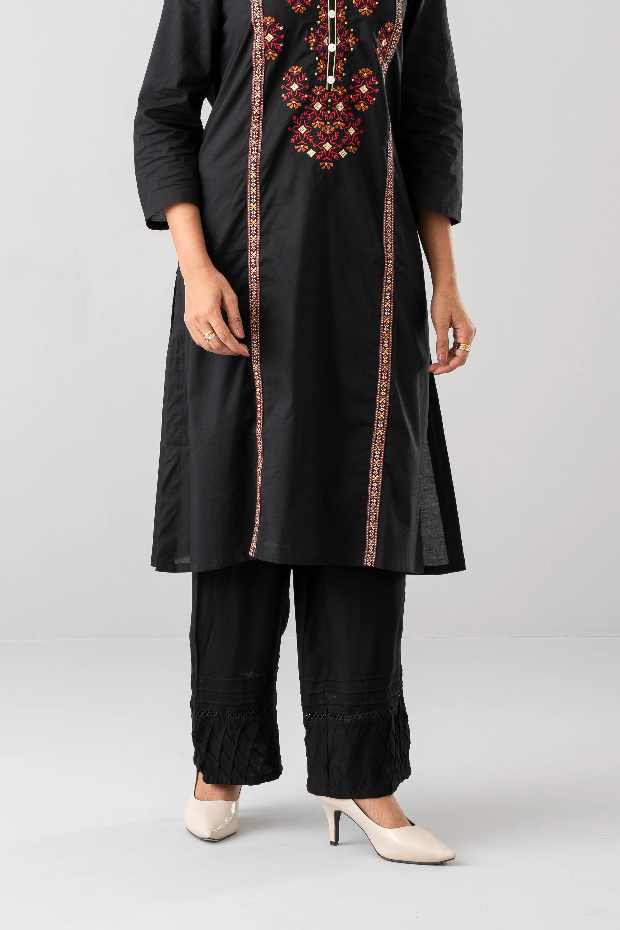Smart Fit Pintuck-Detailed Palazzo - Mystika - Image 6