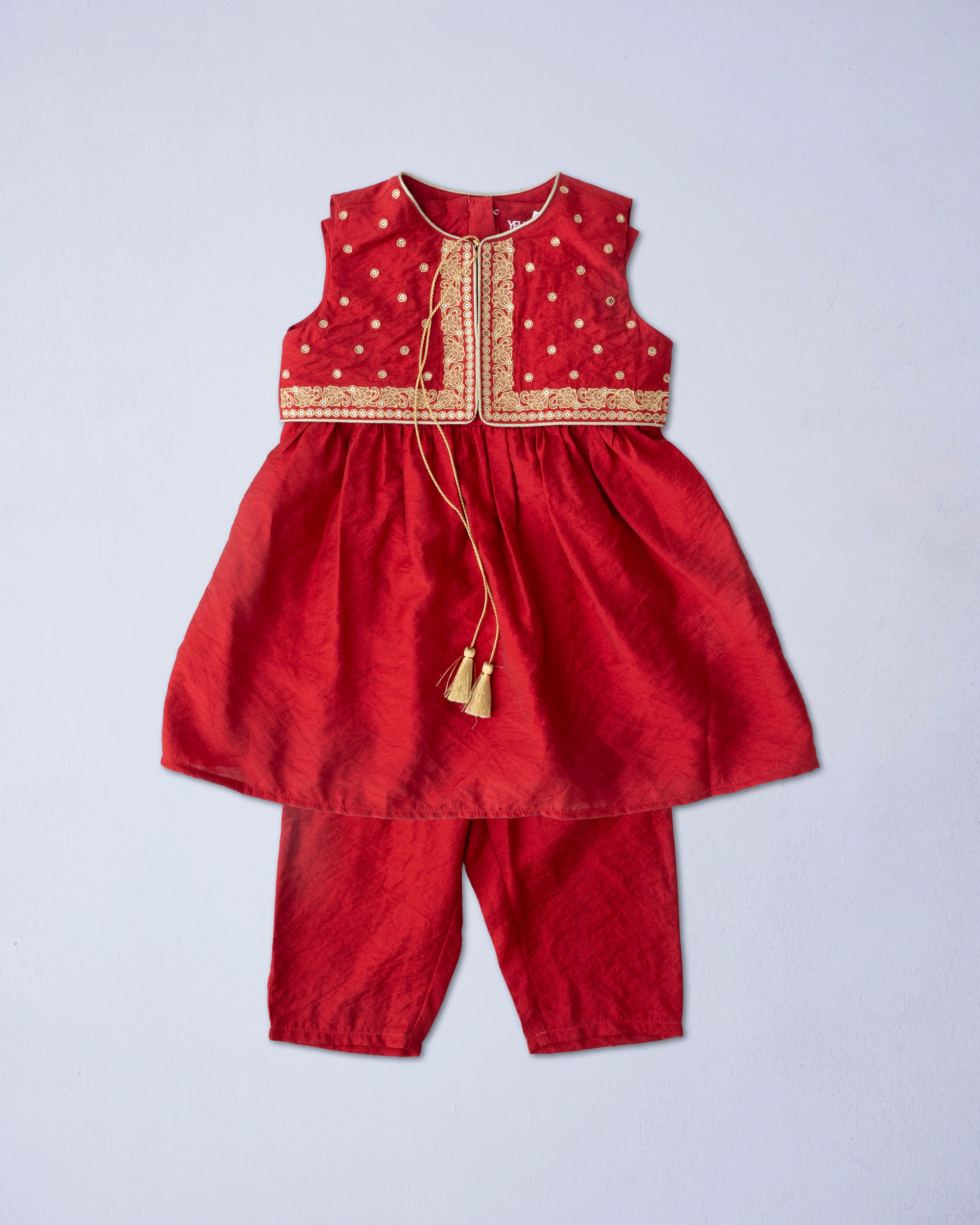 Newborn Girls' Ethnic Partywear Set (6-18 Months)