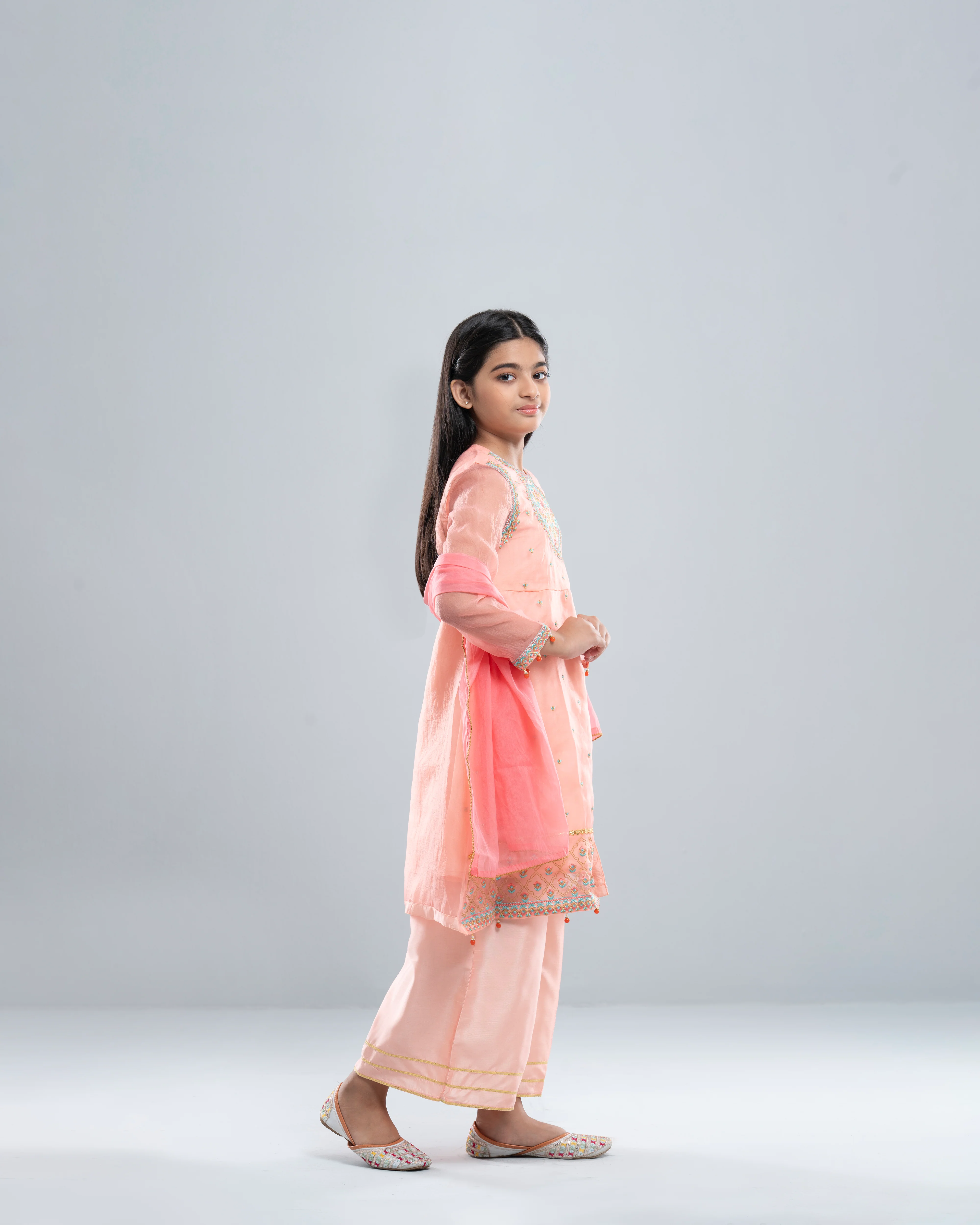 Princess Ethnic Partywear Set (6-8 Years) - Image 3