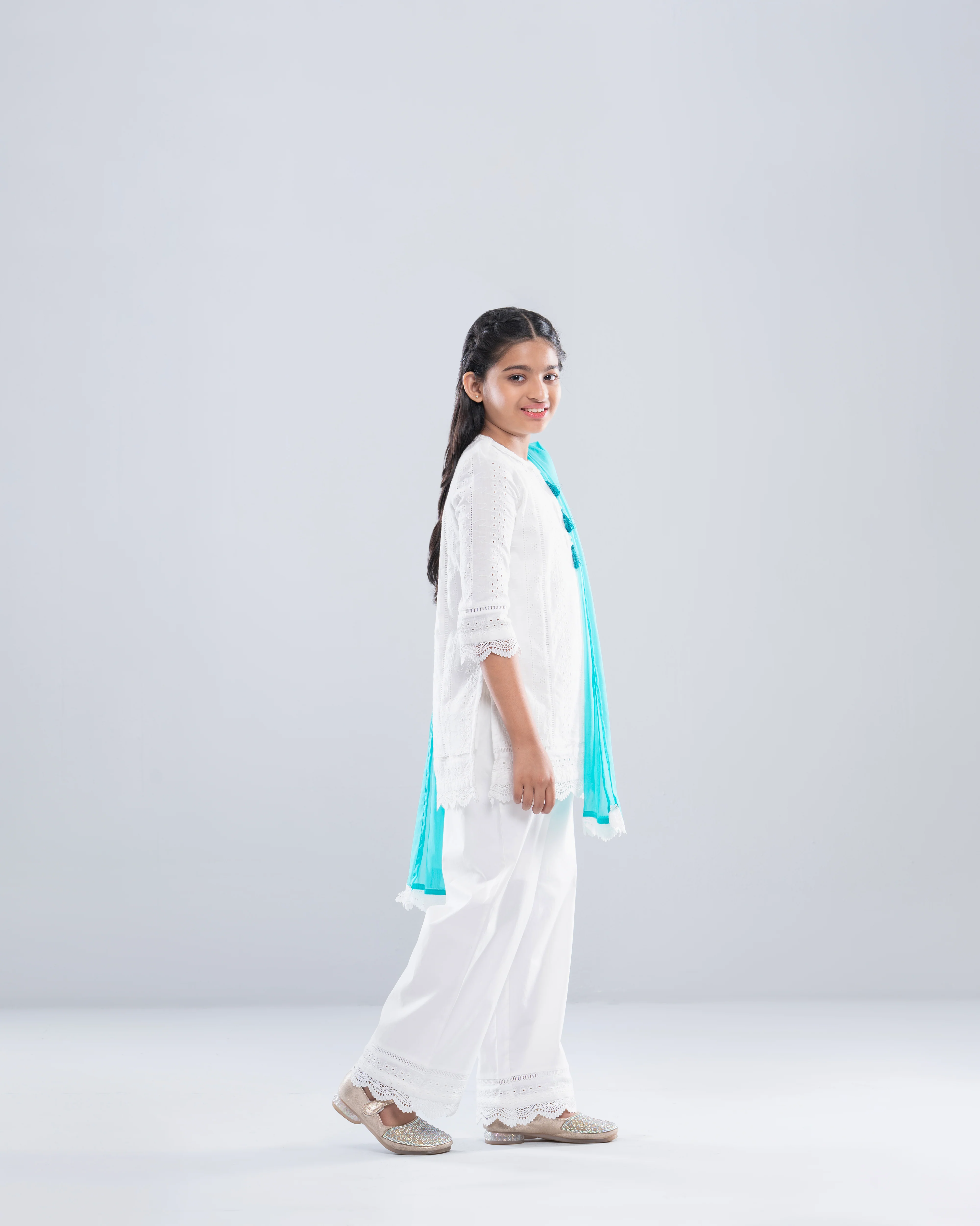 Princess Ethnic Partywear Set (2-4 Years) - Image 3