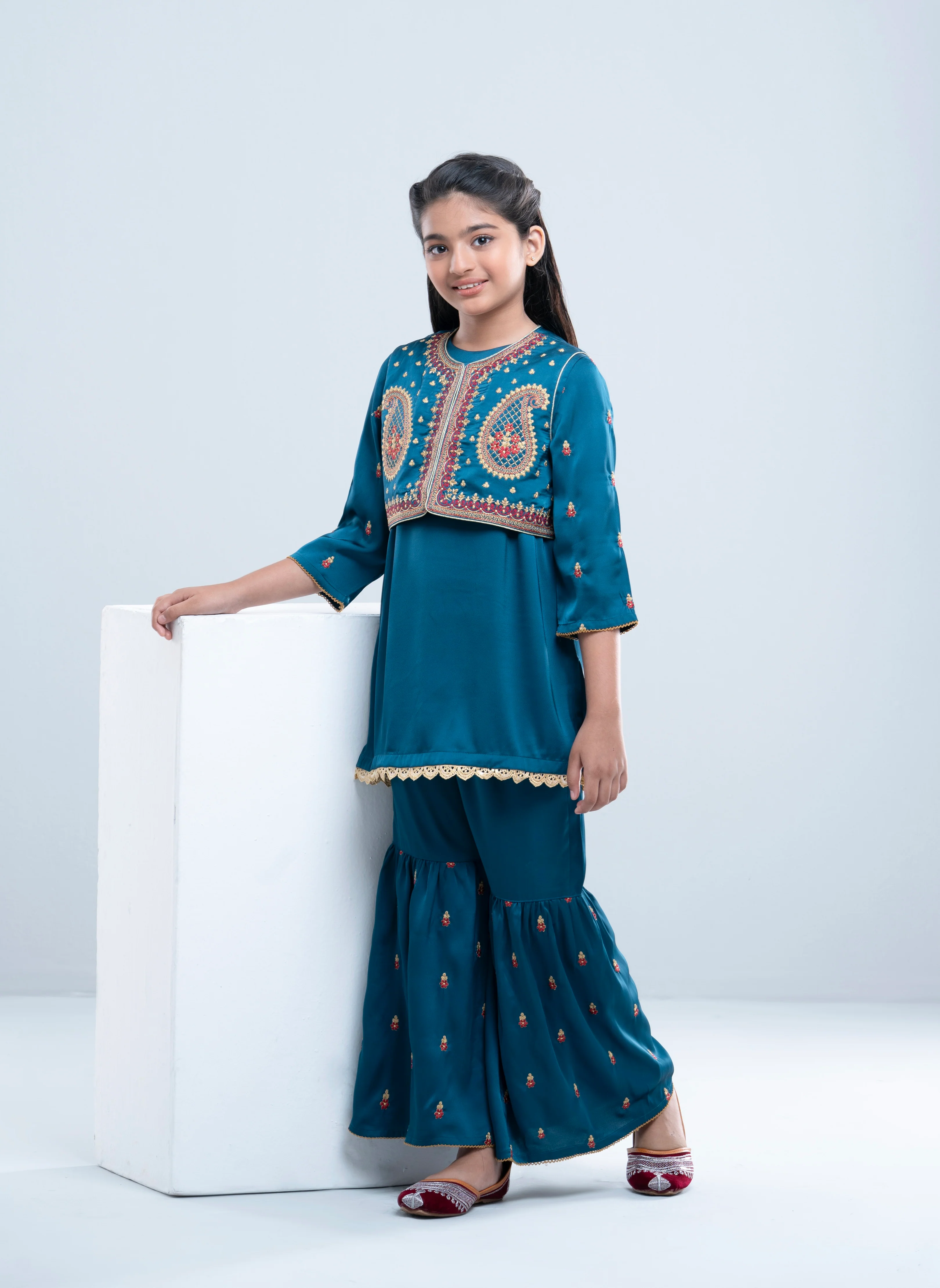 Princess Ethnic Partywear Set (6-8 Years) - Image 12