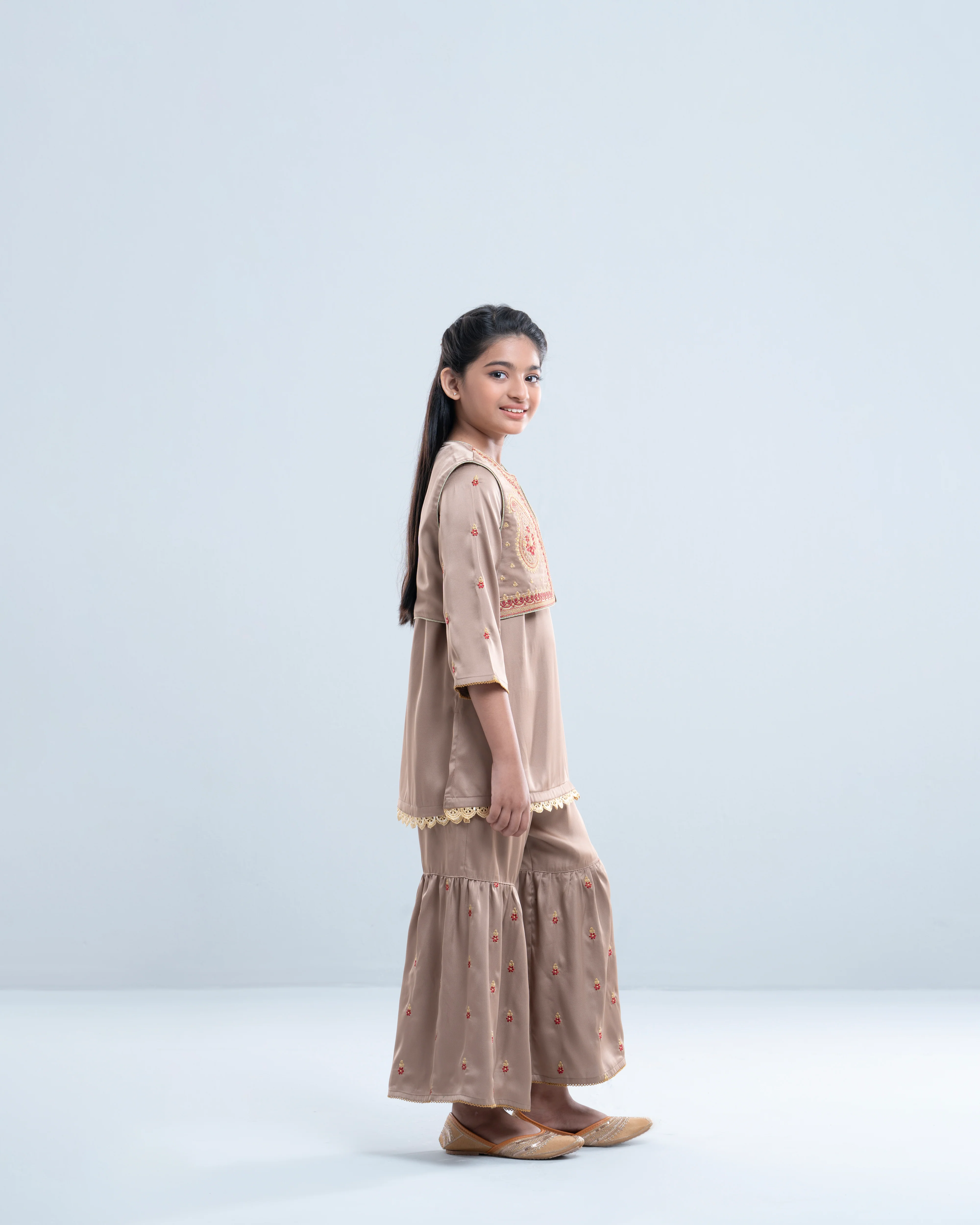 Princess Ethnic Partywear Set (6-8 Years) - Image 3