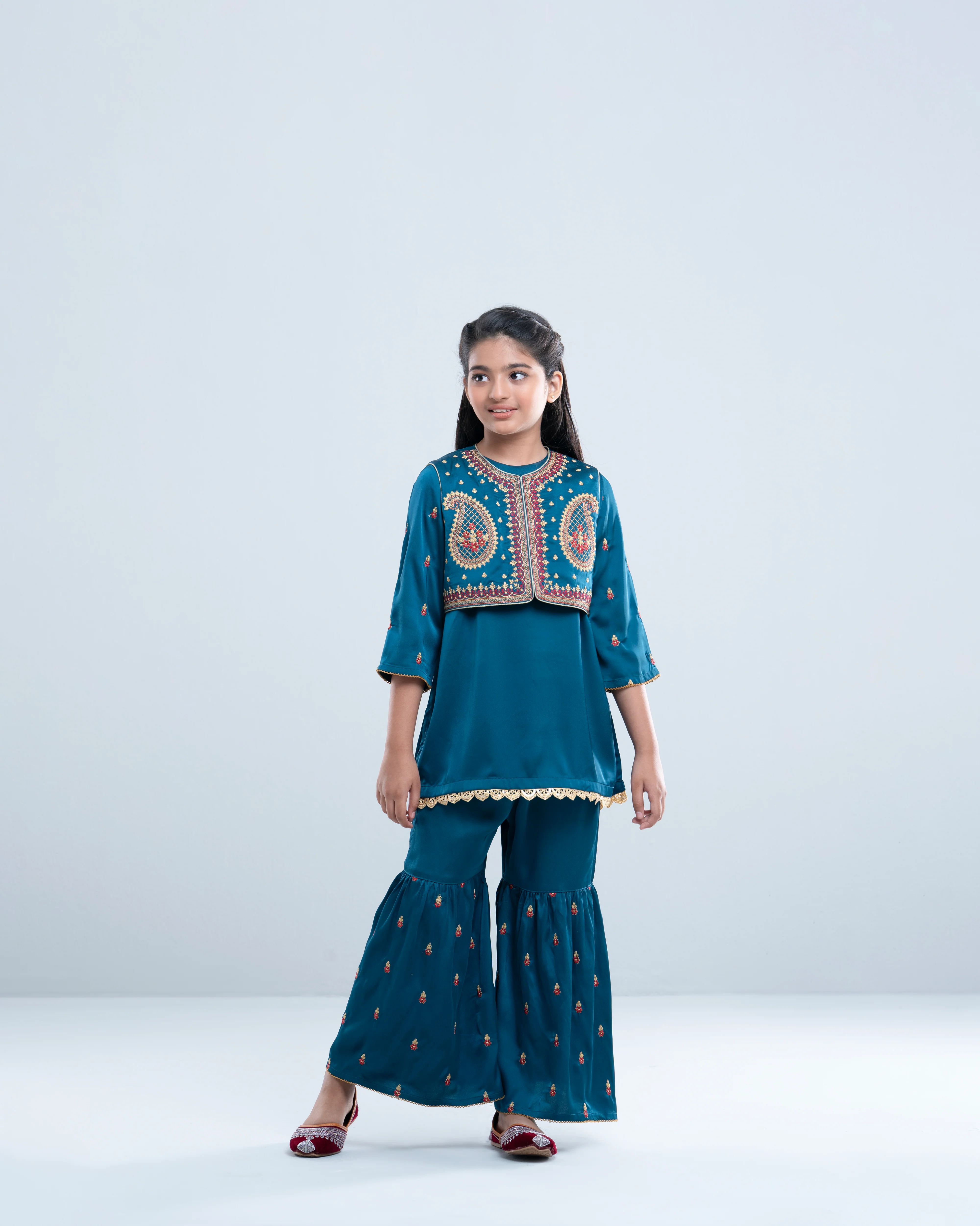 Princess Ethnic Partywear Set (6-8 Years) - Image 7